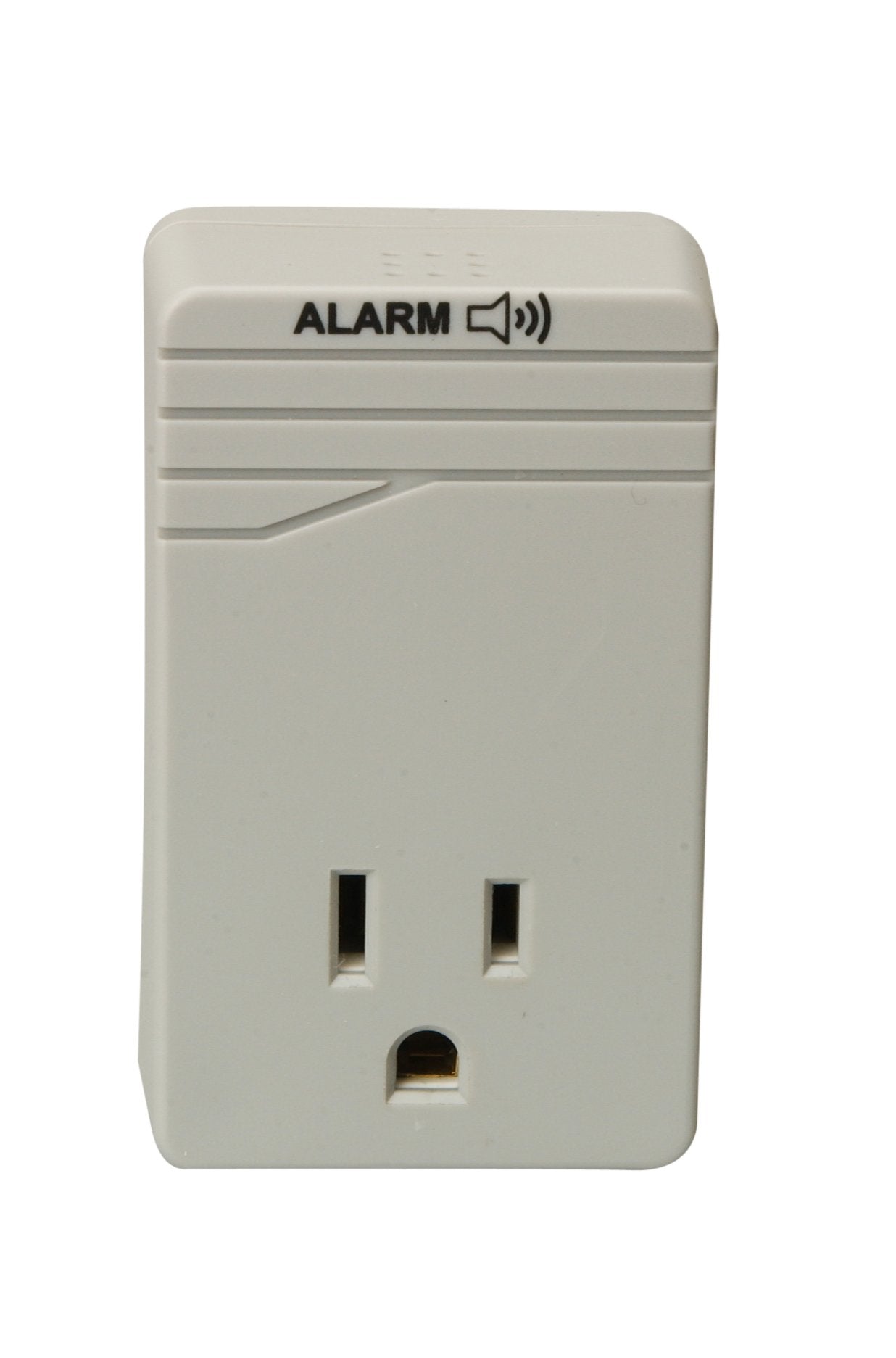 Woods Surge Protector Adapter For 900 Joules Of Protection With One 3 Prong Outlet And Surge Protection Alarm (Wall Mounted, Light Grey)