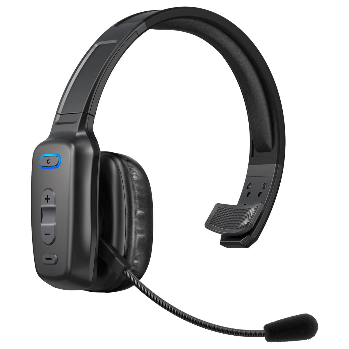 Leayu Bluetooth Headset, Trucker Bluetooth Headset With Noise Canceling Microphone & Mute Button   Up To 60Hrs Worktime, Wireles