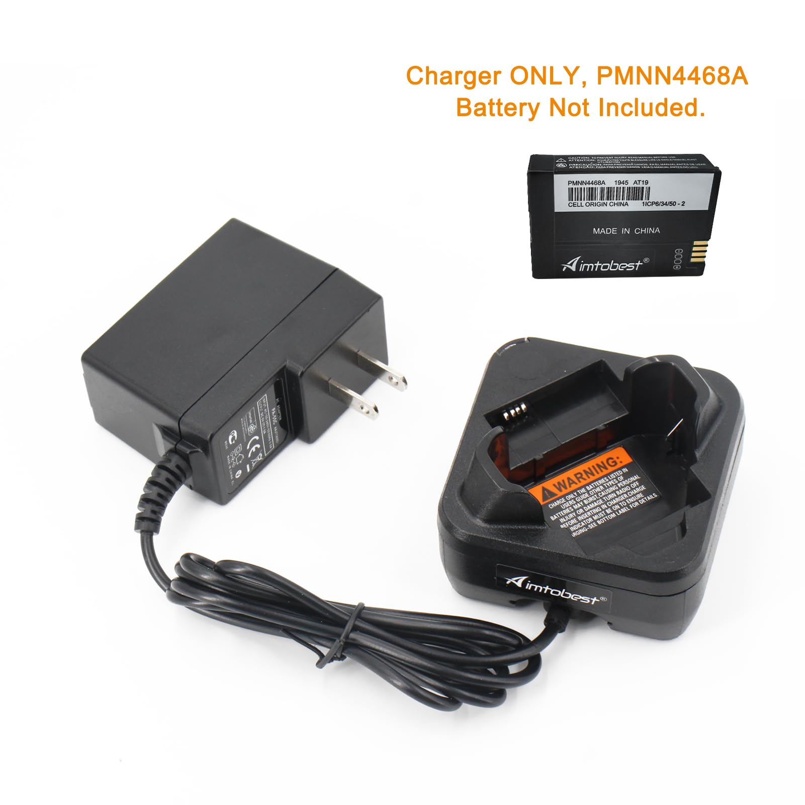 Aimtobest Pmln7109A Pmln7109 Pmln7094 Charger Compatible For Motorola Tlk100 Sl300 Sl300E Sl3500E Sl1M Sl1600 Sl2600 Radios Pmnn4468A Pmnn4468