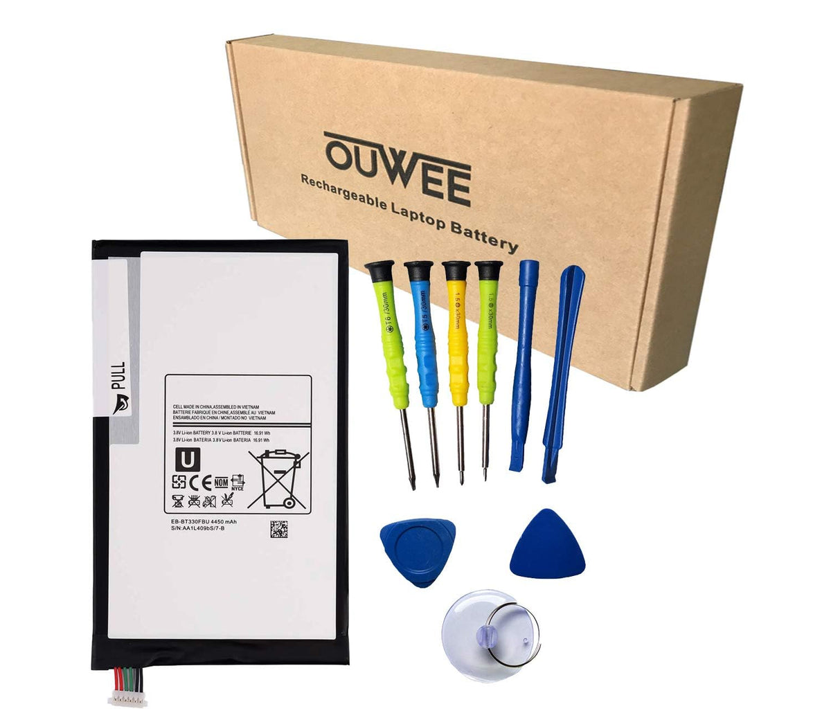 Ouwee Eb Bt330Fbu Tablet Battery Compatible With Samsung Galaxy Tab 4 8.0'' Inch T330 T331 T335 T337 T337A Sm T330Nu Sm T337T Sm