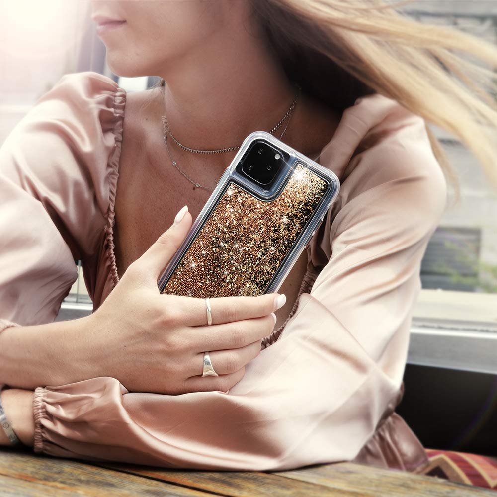 Case Mate   Waterfall   Glitter Case For Iphone 11 Pro   5.8 Inch   Gold