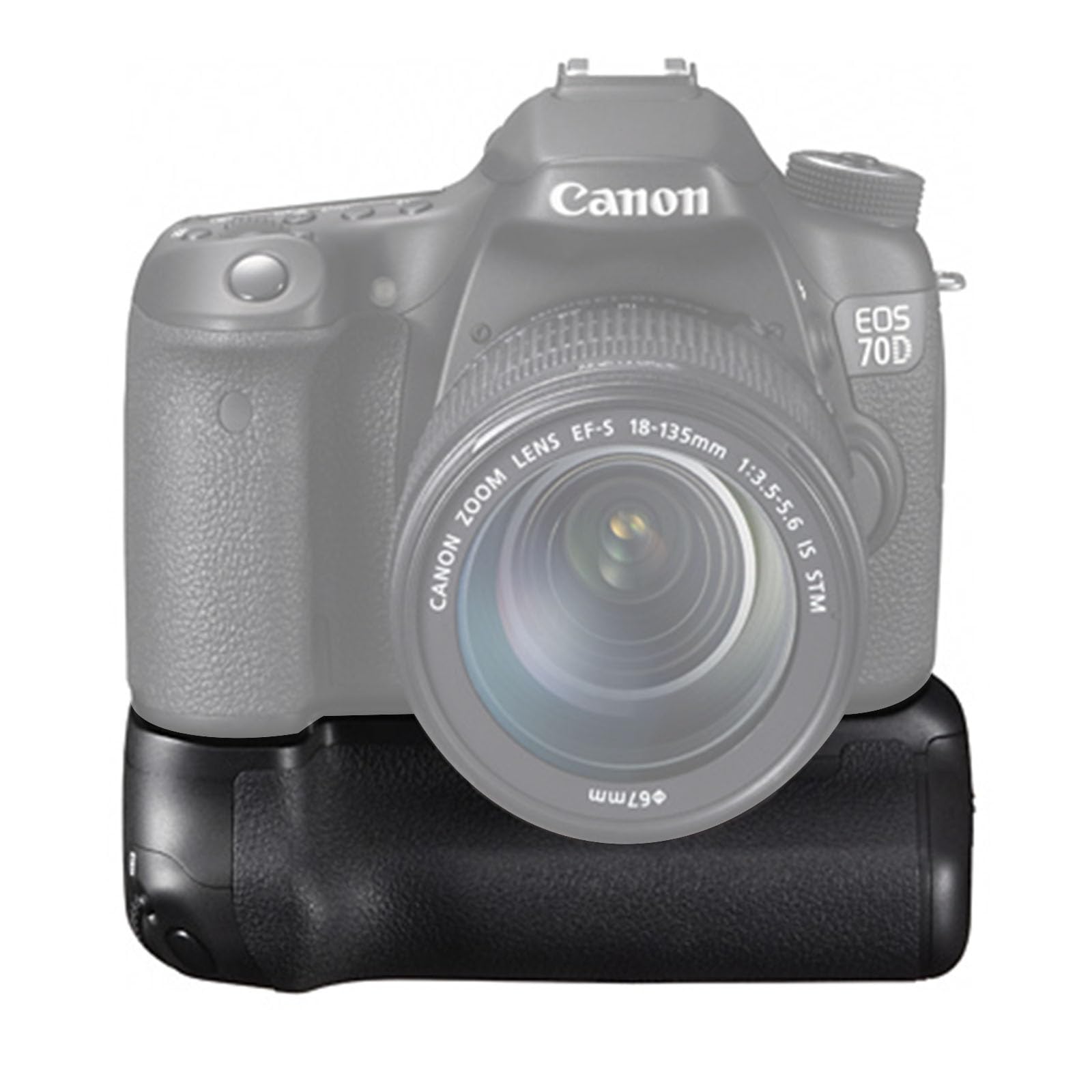 Bg 14 Battery Grip For Canon Eos 70D/80D Dslr Camera (Replacement For Bg E14),Used To Replace 2 Canon E6 Or 6 Aa Rechargeable Li