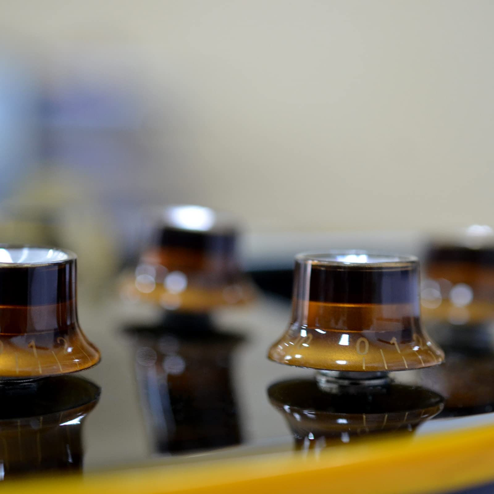 Harpfeas Metric Size 18 Spline Top Hat Bell Reflector 2 Volume 2 Tone Knobs Set For Epiphone Les Paul Sg Electric Guitar Asia Im