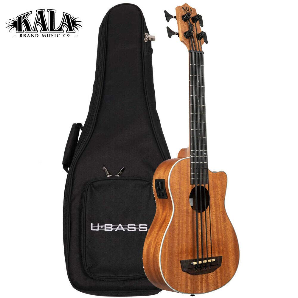 Kala Brand Music Co., 4 String Ukulele, Right, Natural, Ubass Scout Fs