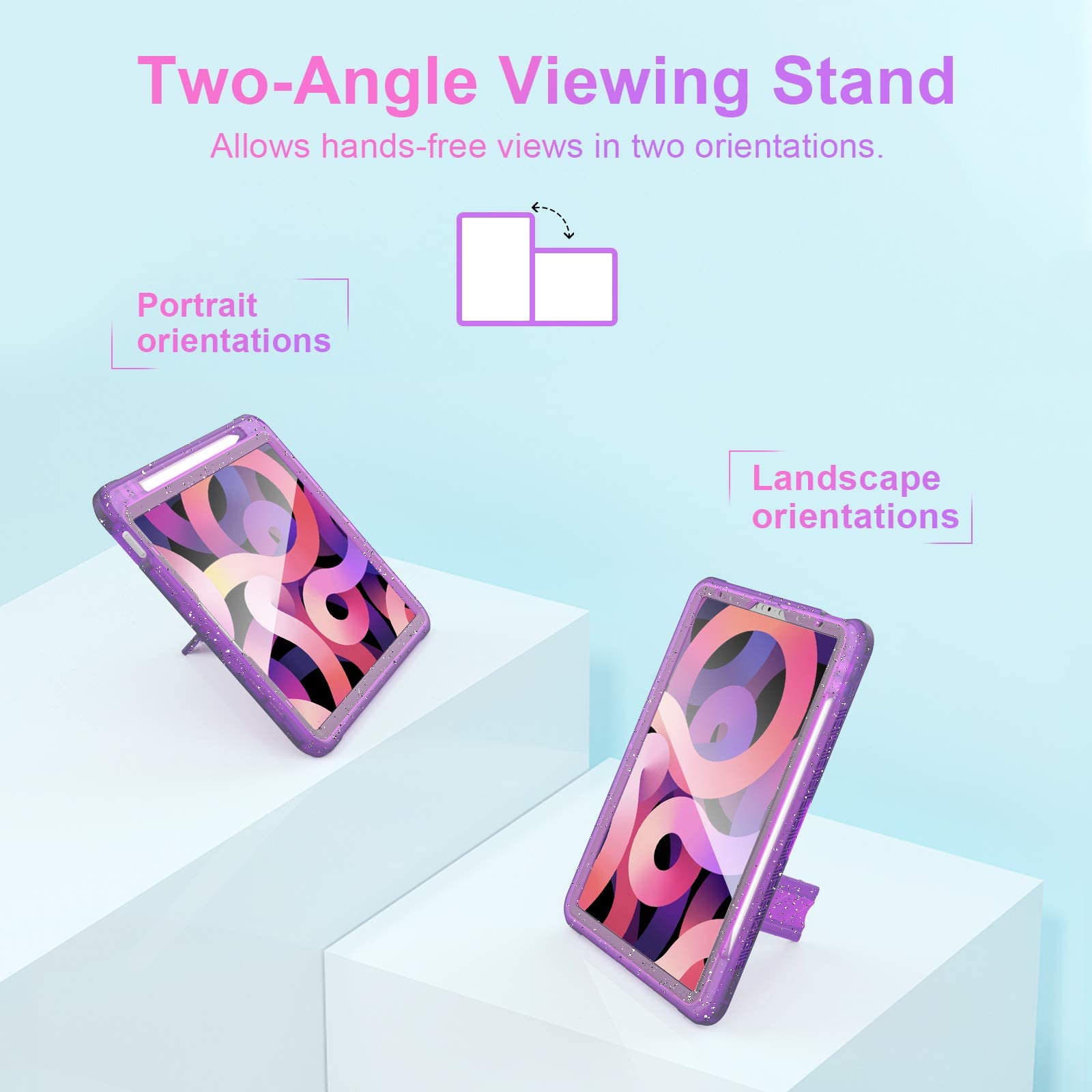 Zonefoker For Ipad Air 5Th/ 4Th Generation 10.9 Inch Case(2022/2020), Ipad Pro 11 Inch Case With Pencil Holder/Kickstand, Hard S