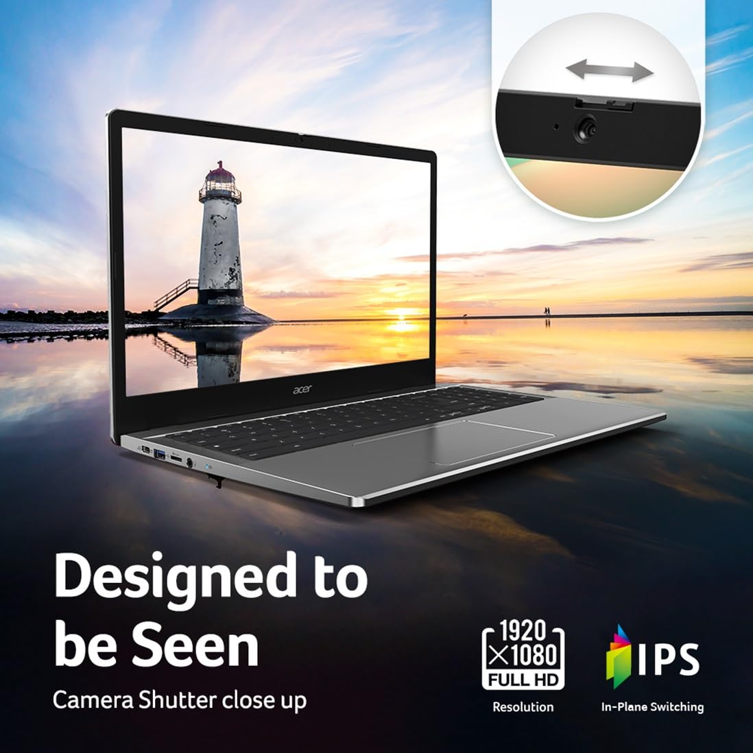 Acer Chromebook 315 Cb315 5H C7Kx Laptop | Intel Processor N100 | 15.6'' Full Hd (1920 X 1080) Ips Display | 4Gb Lpddr5 | 128Gb