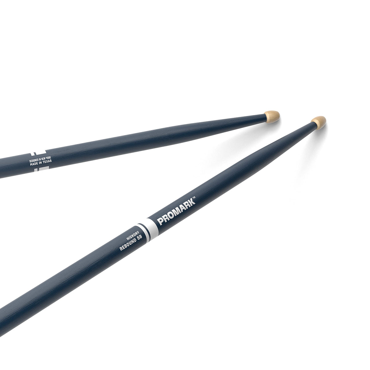 Promark American Hickory Rebound 5B Drumsticks, Acorn Tip, Blue   Single Pair