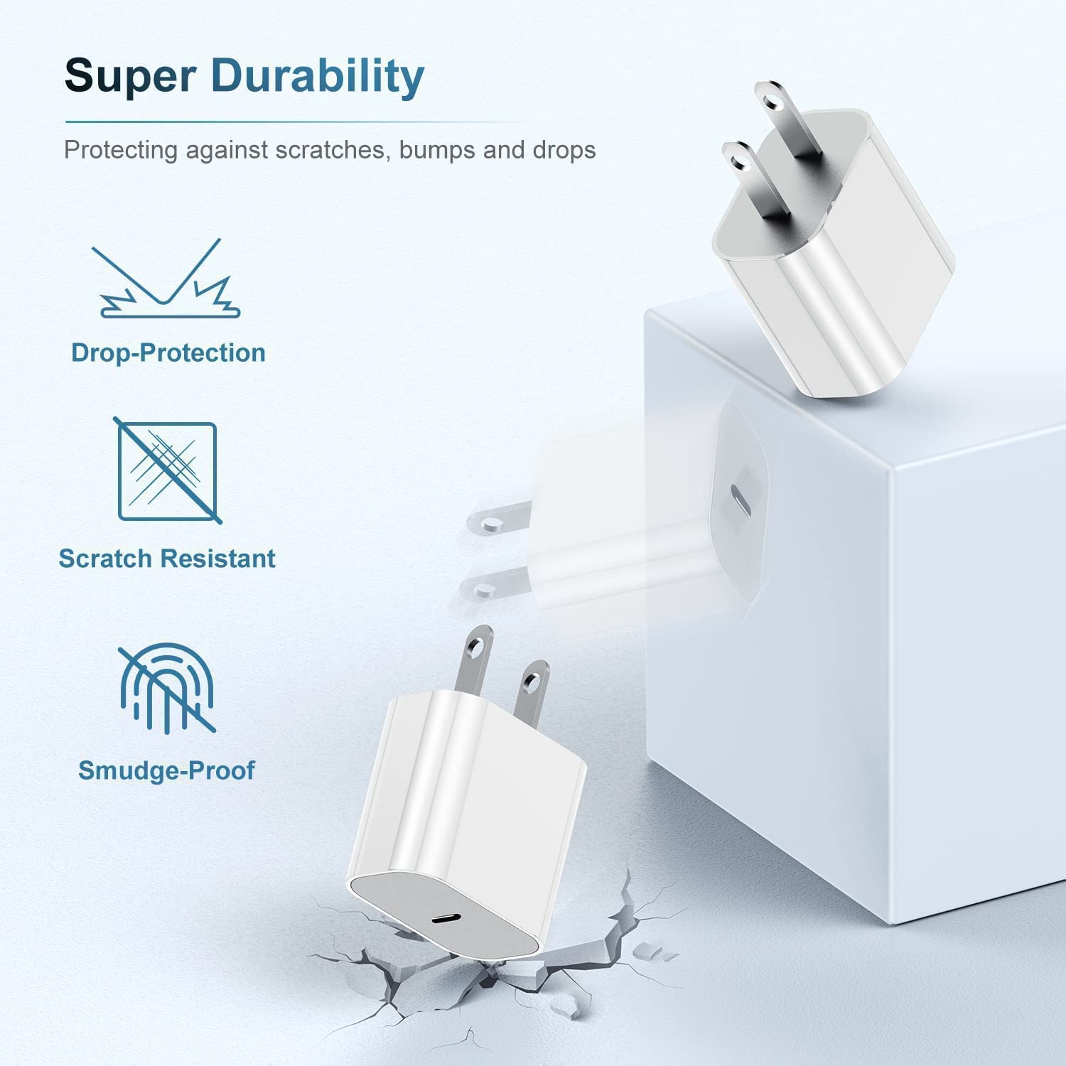 Iphone 15 16 Charger, 20W Usb C Fast Charging Block And 6Ft Type C To C Cable Cord Long For Apple Iphone 16 Pro Max/15 Plus/15 P