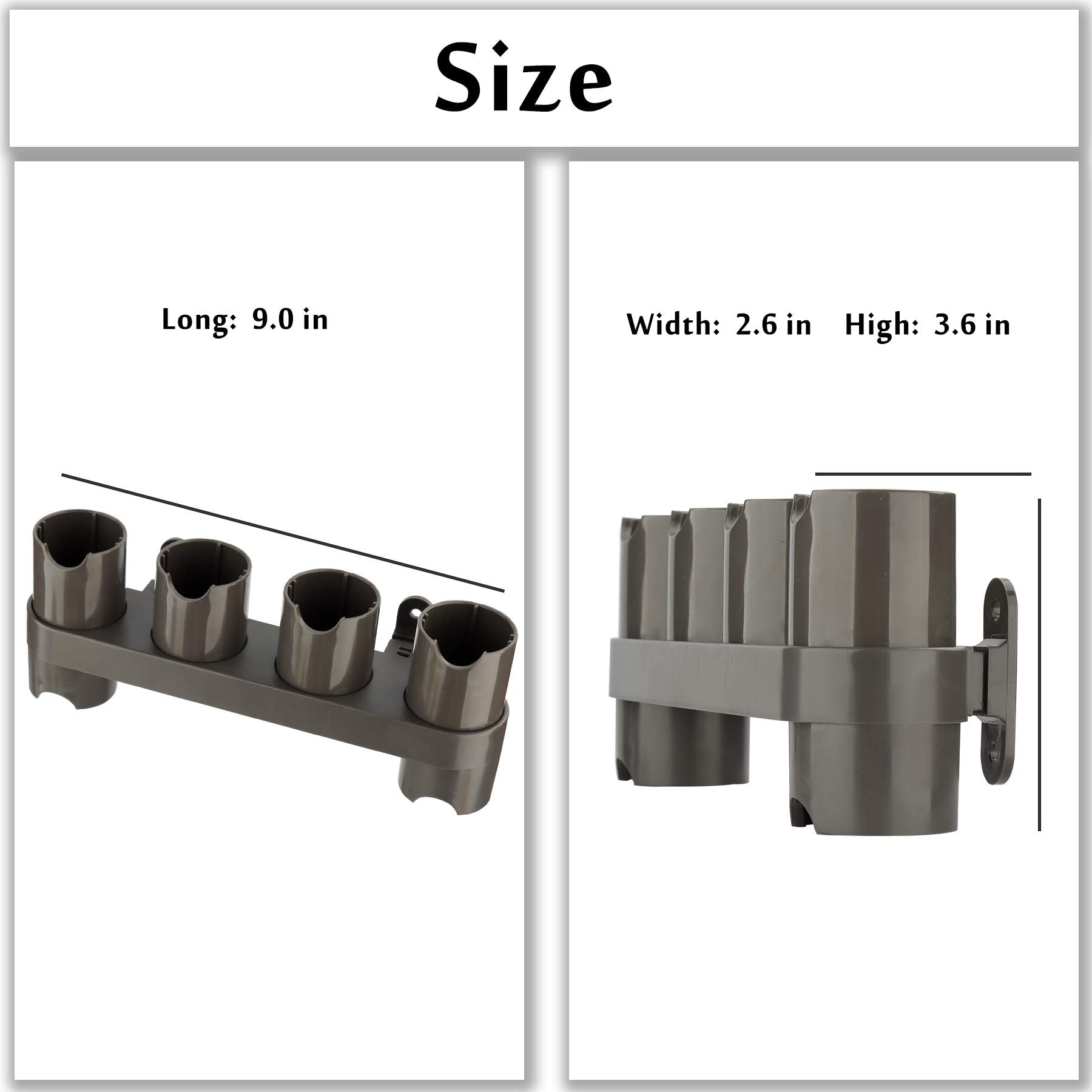 CRAVERLAND Attachments Holder for Dyson V15 V12 V11 V10 V8 V7 - Accessory Organizer Tool, Wall Mount, Compatible with All Accessories