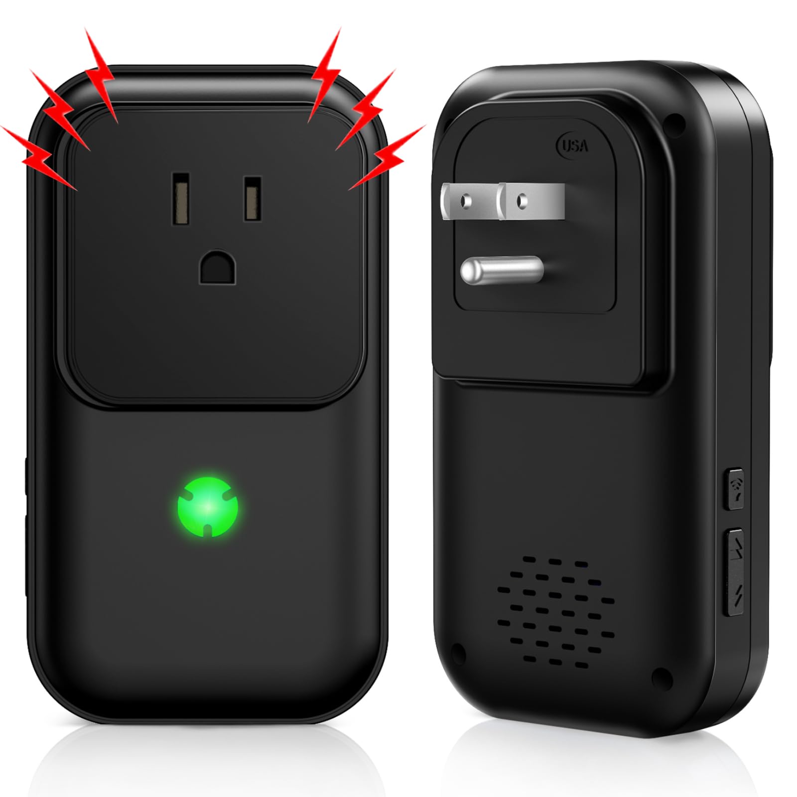 Power Failure Alarm, Freezer Power Outage Alarm 7 Sirens, Freezer Alarm With 0 110Db Adjustable Led Indicator 12H Alert, Power L