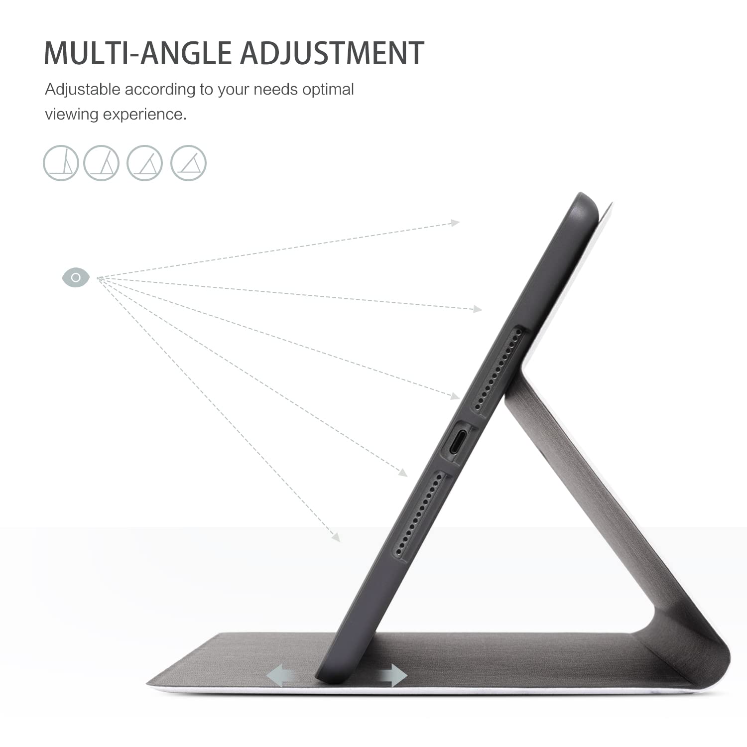 Ipad 9Th Generation Case, Ipad 8Th/7Th Generation Case, Ipad Case 9Th Generation,Ipad 10.2 Case Multi Angle Adjust Stand Auto Wa