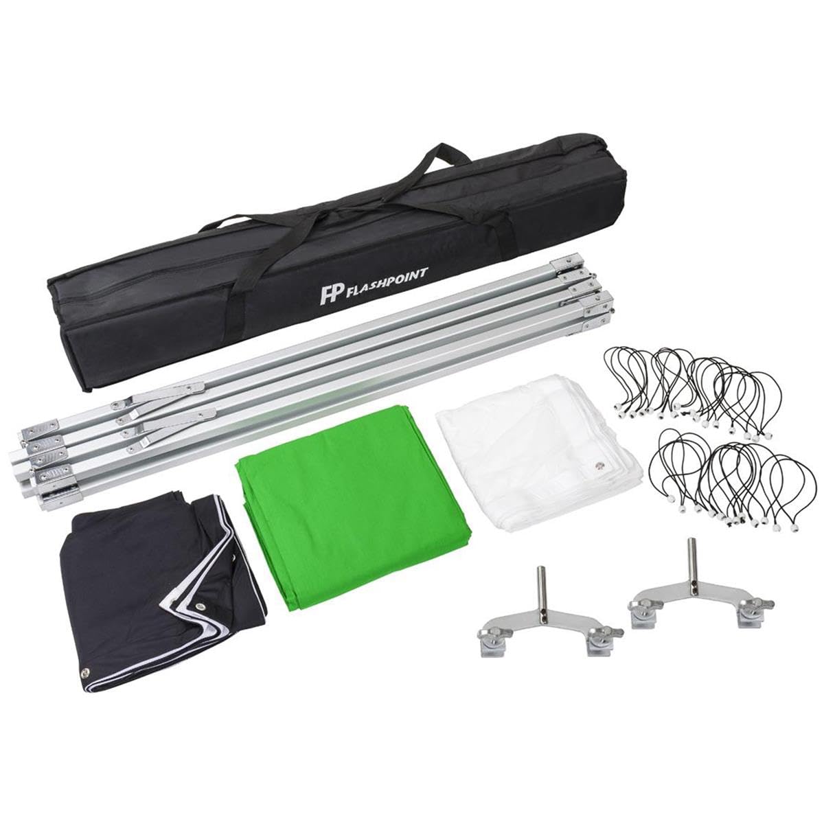 Glow 8X8' Butterfly Light Modifier Scrim Kit W/Lightweight Collapsible Aluminum Frame, Three Diffuser Screen Fabric And Carry Ca
