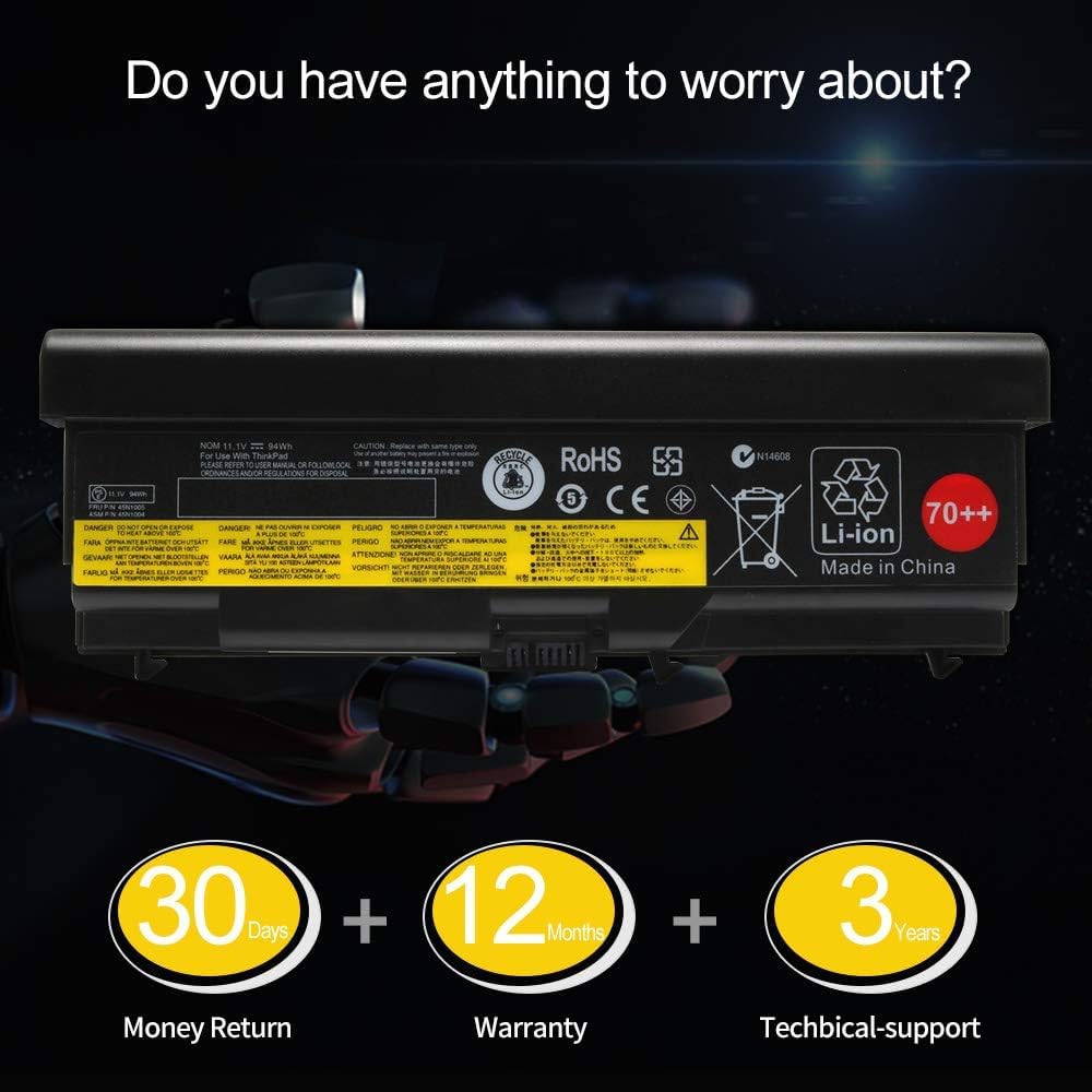 Lqm 11.1V 94Wh/8.4Ah New Laptop Battery For Lenovo Thinkpad 70++ T430 W530 T530 L430 L530 45N1011 45N1010 0A36303