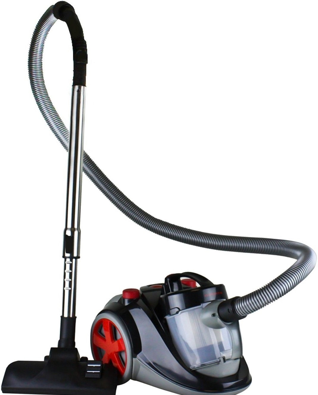 Ovente Canister Vacuum Cleaner With 1.5L Dust Cup, Multi Surface Suction And Extended Telescoping Wand, Lightweight Corded Clean