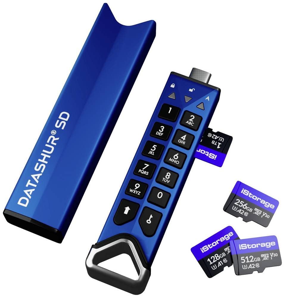 Istorage Datashur Sd | Encrypted Usb Flash Drive With Removable Istorage Microsd Cards (Sold Separately) | Password Protected |