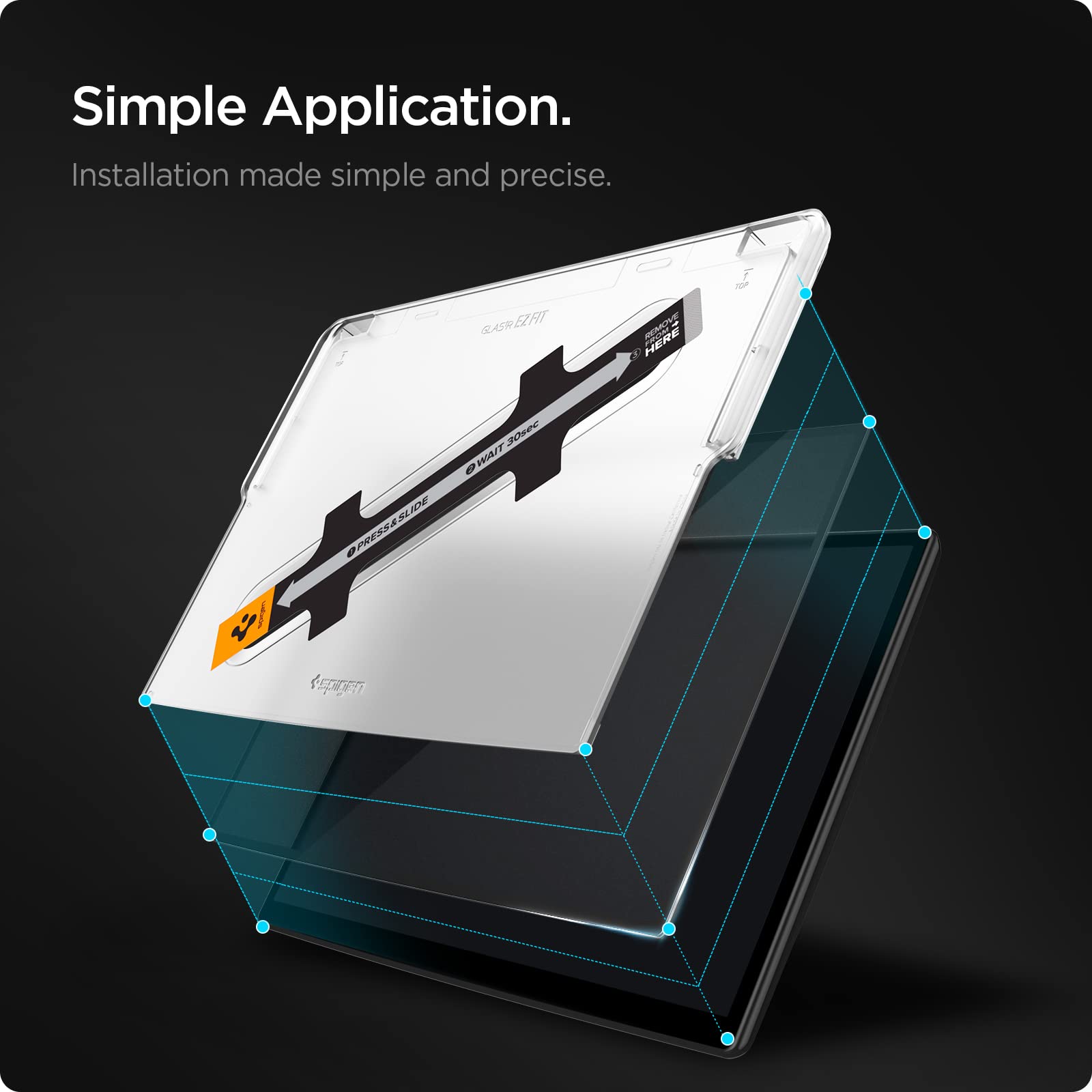 Spigen Tempered Glass Screen Protector [Glastr Ez Fit] Designed For Tesla Model S (2025 2021), Tesla Model X (2025 2022) 17 Inch Dashboard Touchscreen   Matte/Anti Fingerprint