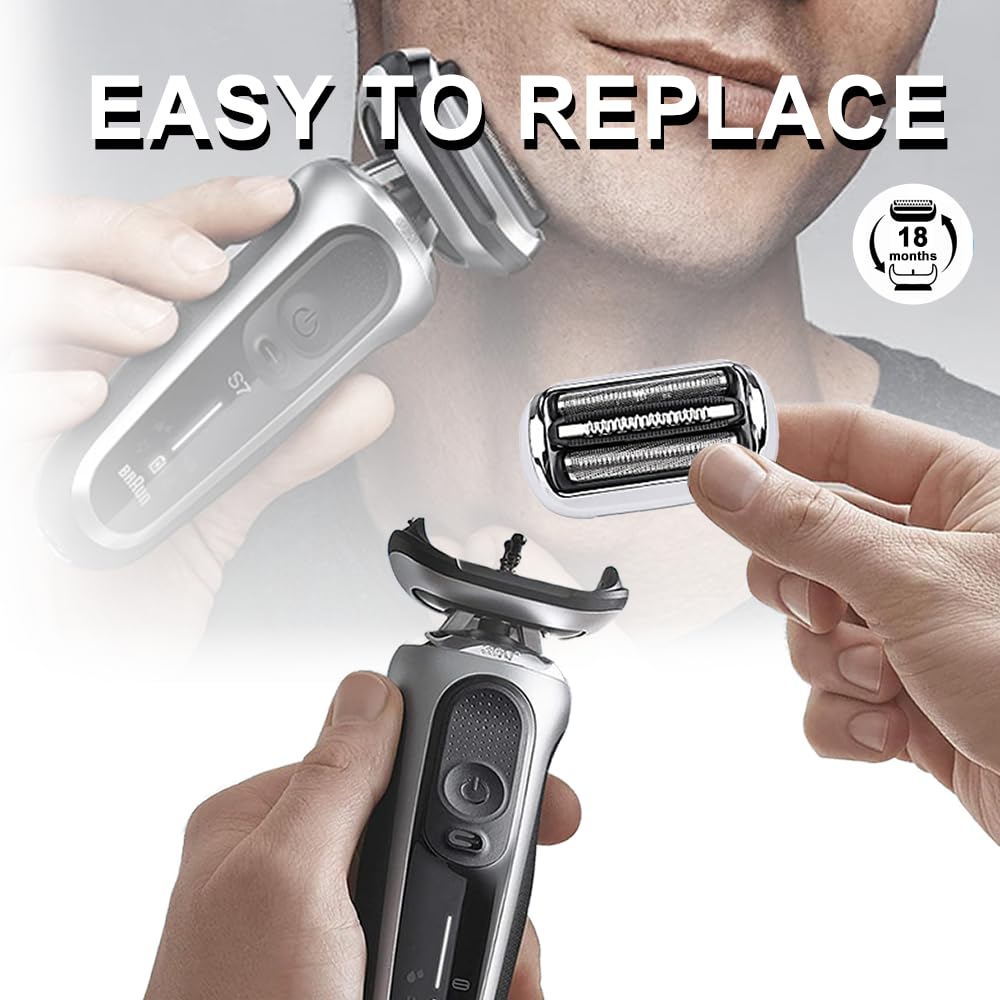 73S Series 7 Electric Shaver Replacement Head Compatible With Braun Series 7 Foil Shaver Replacement Heads 7020S,7025S,7027Cs,70