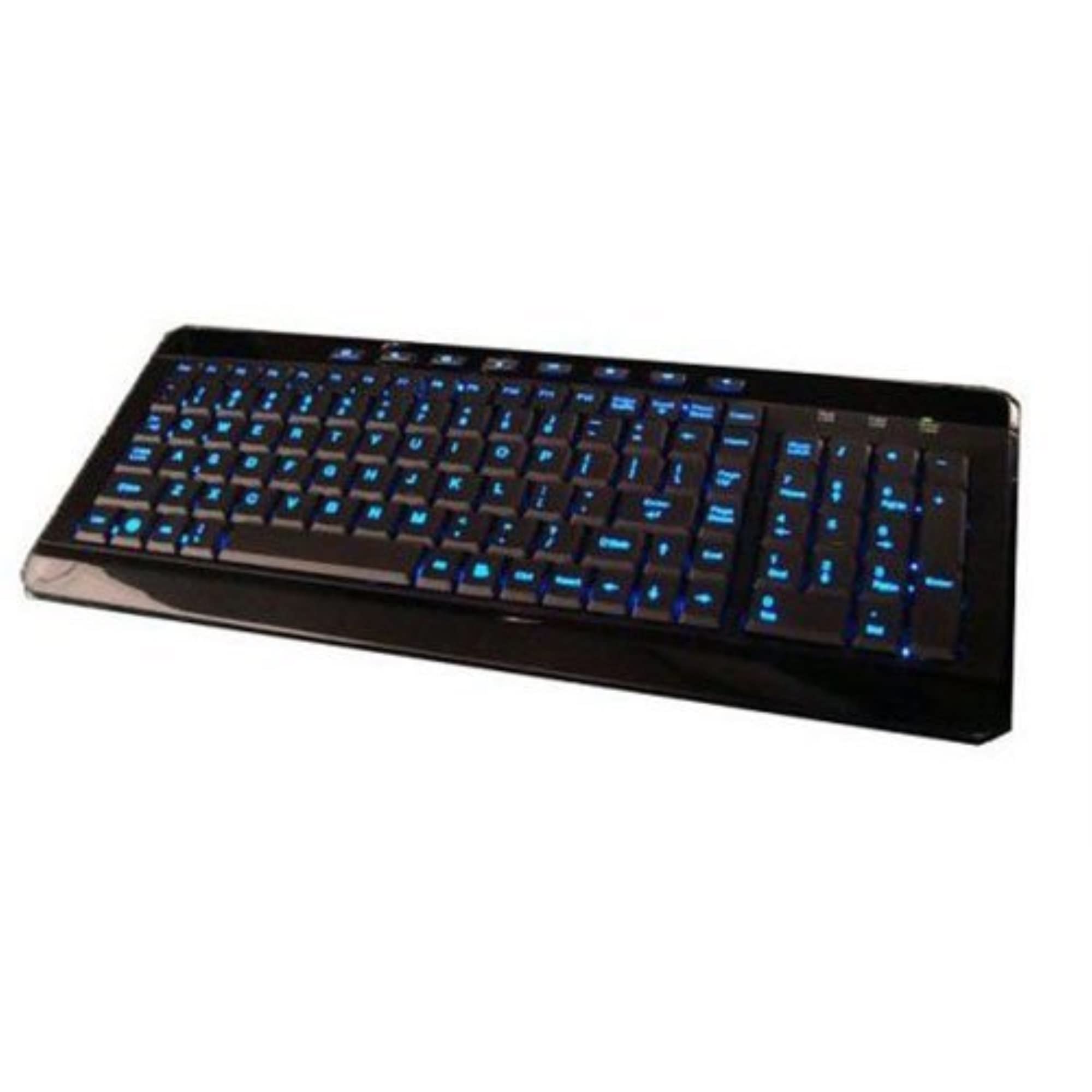 Imbaprice Usb Backlit Blue Led Multimedia Keyboard, Piano Black (Imba Sbl Bkb)