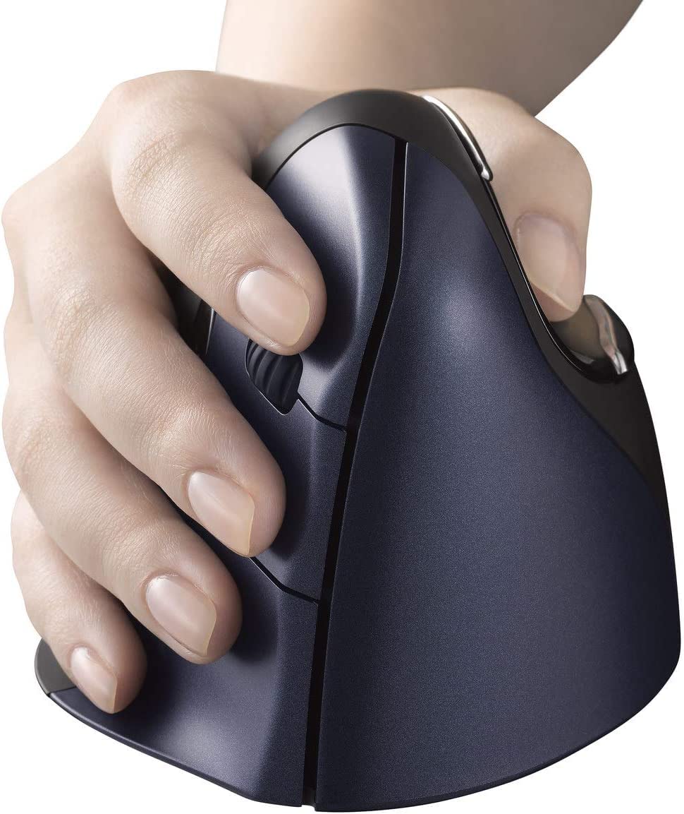 Evoluent Mouse Vm4Rw   Verticalmouse 4, Right Hand Ergonomic Design, Evoluent Vertical Mouse With Wireless Connection For Comfor