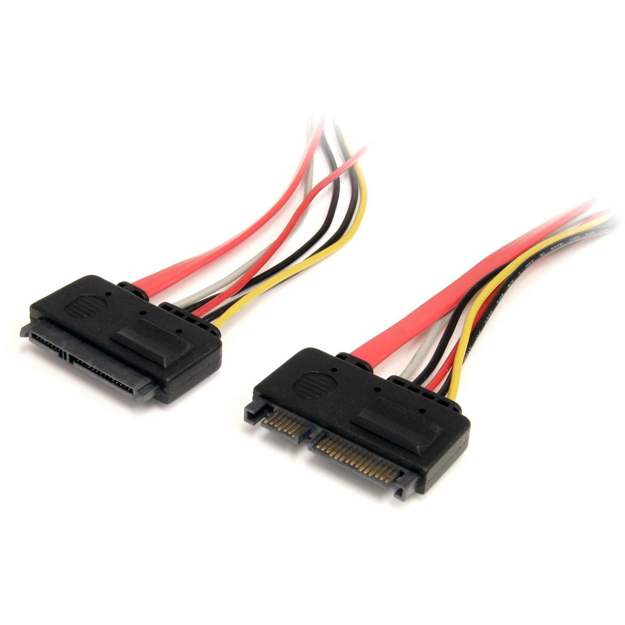 Startech.Com 12In 22 Pin Sata Power And Data Extension Cable   1Ft Sata Data Power Extension   12 Inch Sata Extension (Sata22Pex