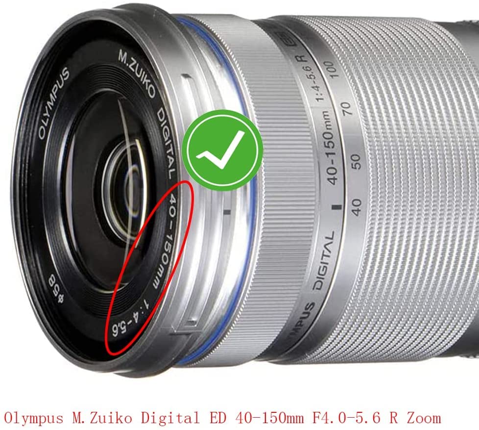 58Mm Lens Cap Cover For Olympus M.Zuiko 40 150Mm F/4.0 5.6 R Micro(Not For 40 150Mm F2.8 Pro) Ed Digital Zoom Lens,M.Zuiko Digit