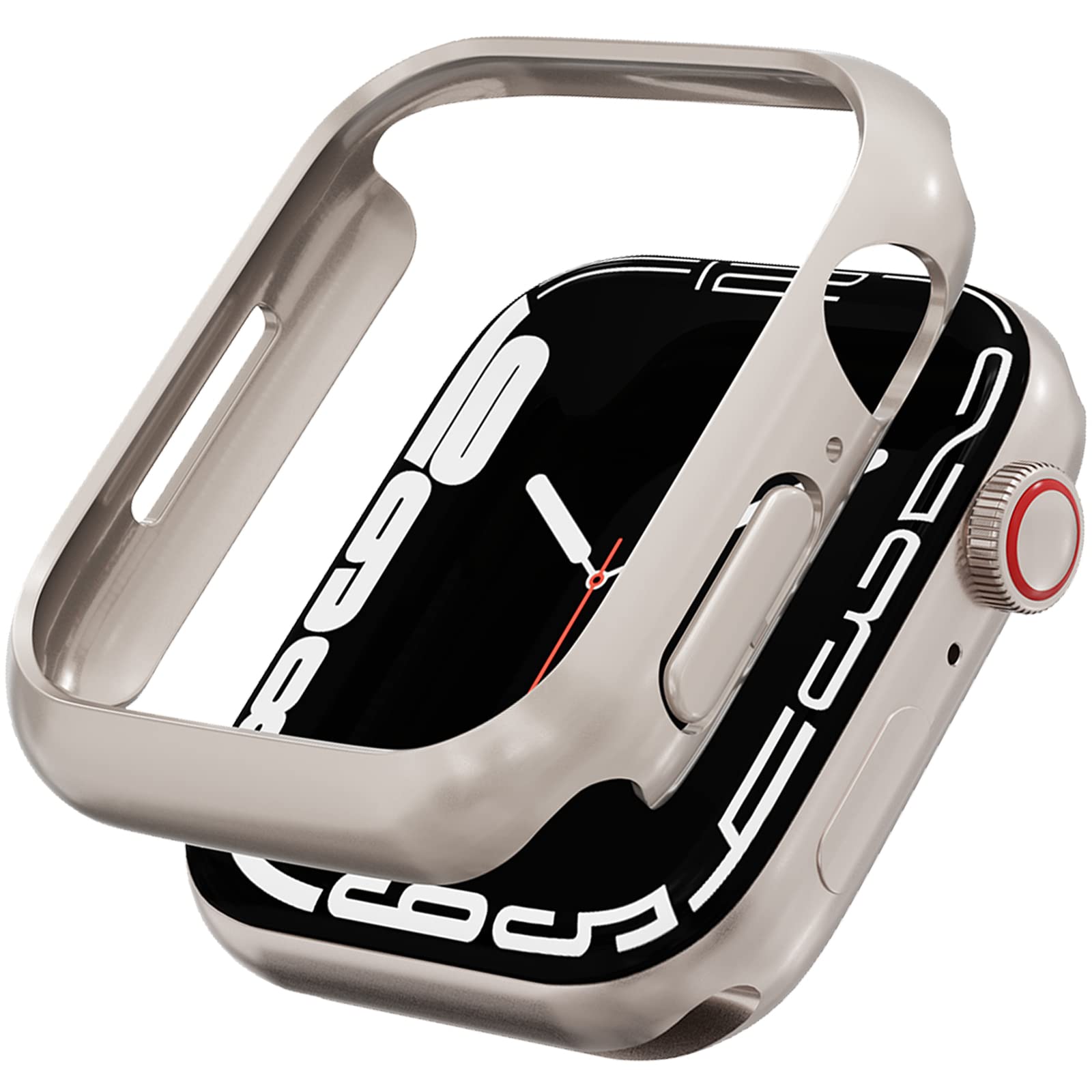 Miimall Compatible Apple Watch Series 8/7 41Mm Case All Around Protective Cover Lightweight Shockproof Hard Pc Protector Frame C