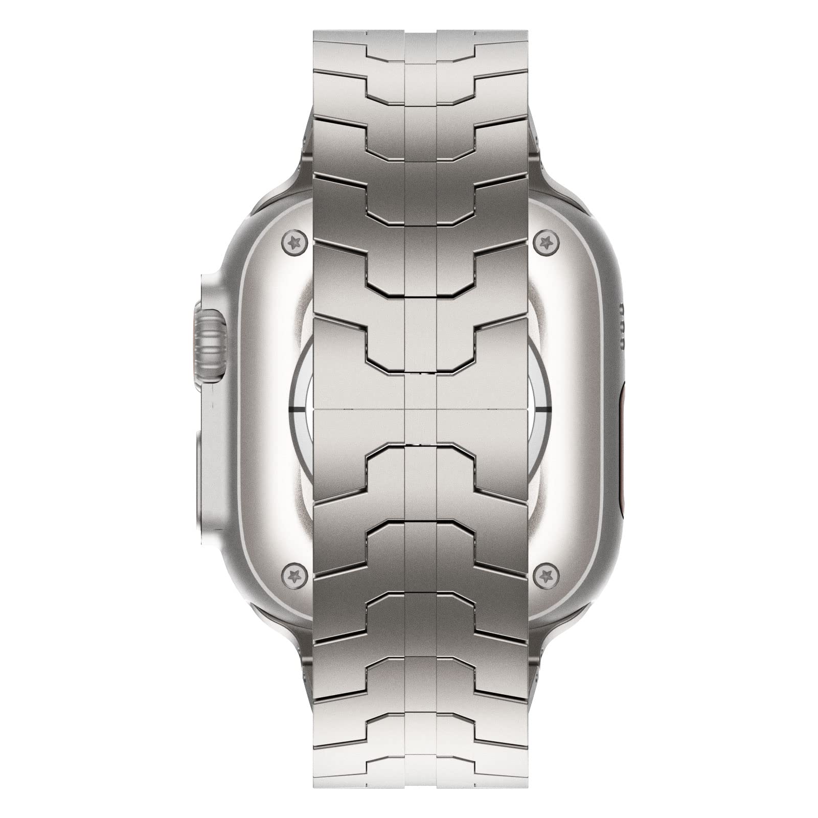 Chanchy Stainless Steel Band Compatible With Apple Watch Band 42Mm (2024) 41Mm 40Mm 38Mm, Metal Strap With Folding Clasp For App