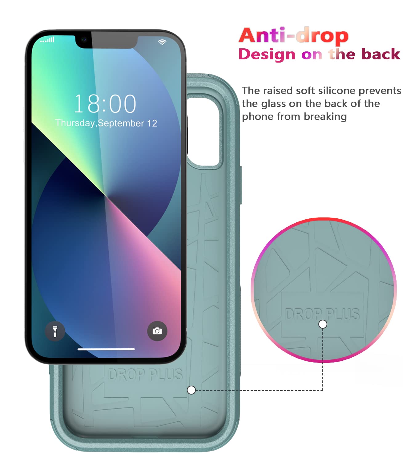 Diverbox For Iphone 13 Case [Shockproof] [Dropproof] [Dust Proof],Heavy Duty Protection Phone Case Cover For Apple Iphone 13 (Pi