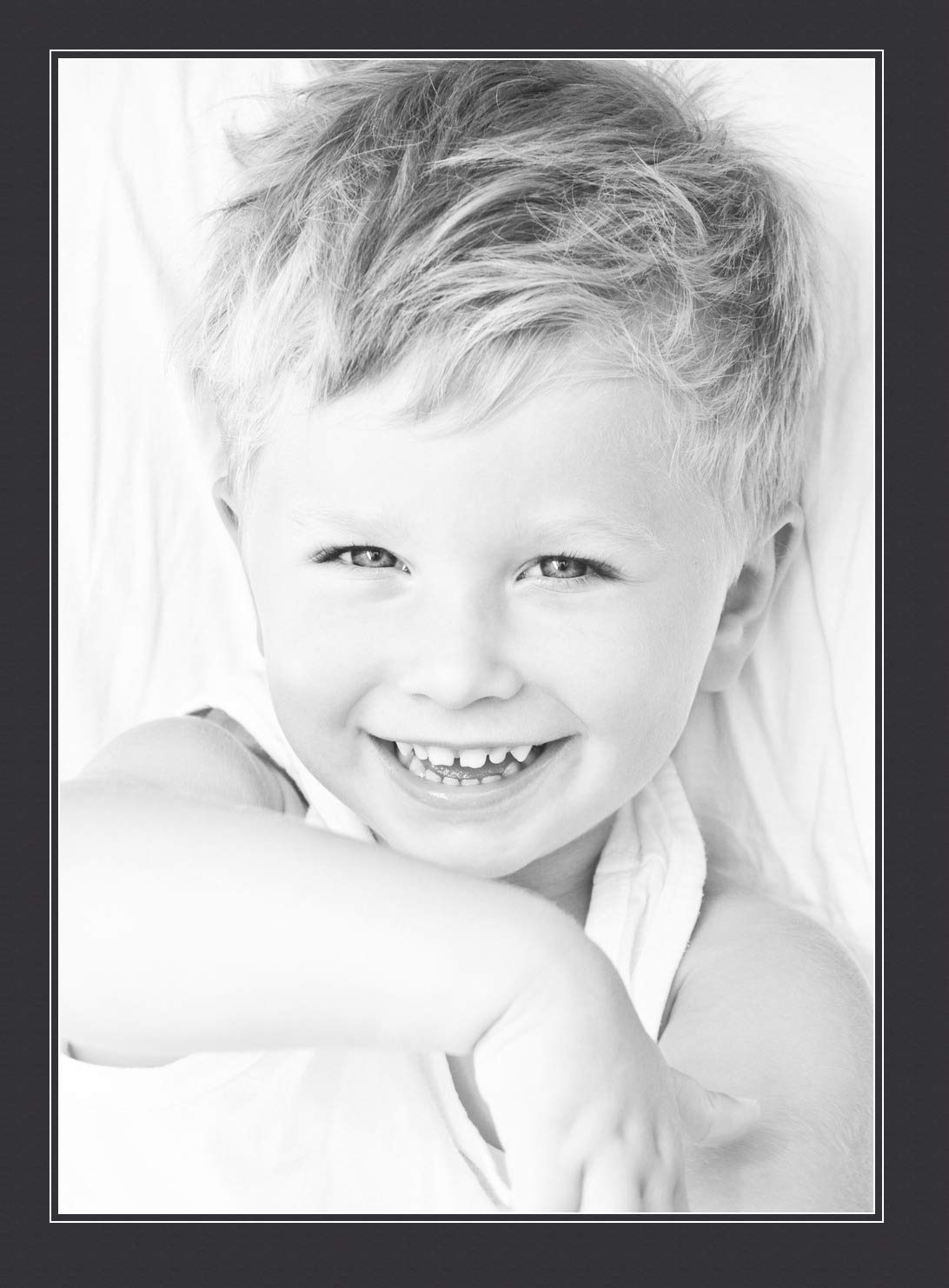 24X34 Smooth Black / Black Custom Mat For Picture Frame With 20X30 Opening Size (Mat Only, Frame Not Included)