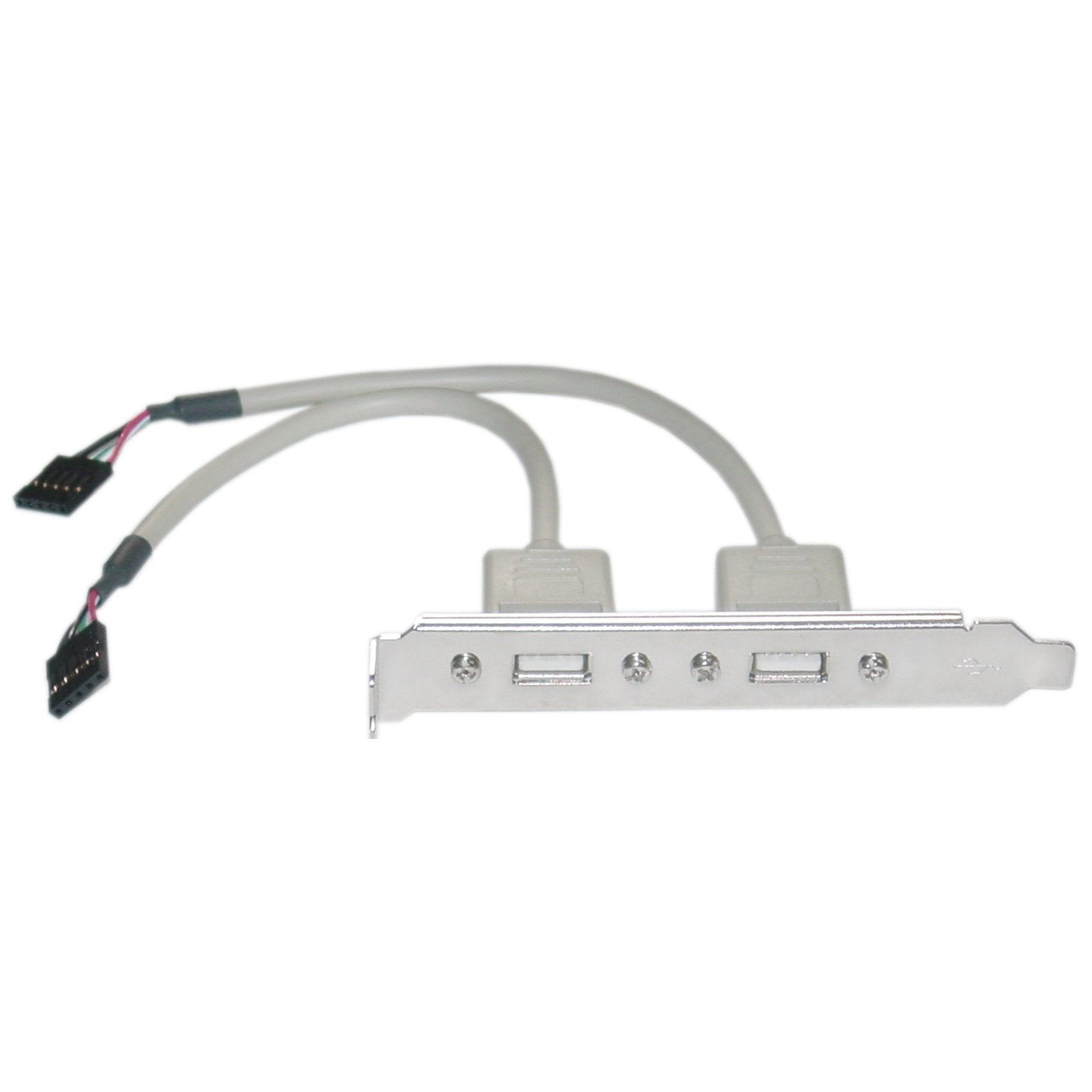 Usb Pc Expansion Slot Cover, Dual Usb Type A Female Ports To Board Header