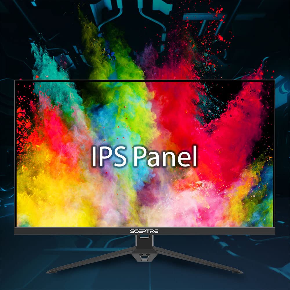 Sceptre 27 Inch Ips Gaming Monitor Up To 165Hz Displayport Hdmi 300 Lux Build In Speakers, Machine Black (E278B Fpt168)
