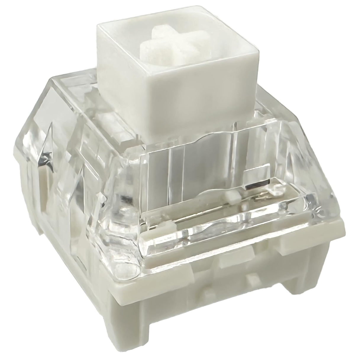Zjmehty Kailh Box White Mechanical Keyboard Switches,3 Pin 45Gf Clicky/Speed Typing/Gaming/Waterproof Switches(90Pcs,Kailh Box W