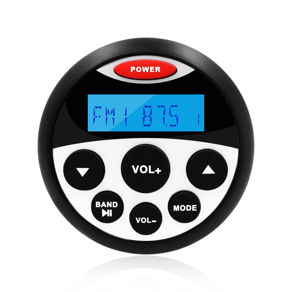 GUZARE Boat Marine Stereo Receiver Bluetooth - 45 x 4 Watts Audio AM FM Gauge Waterproof Radio Tuner Streaming for Boats Golf Ca