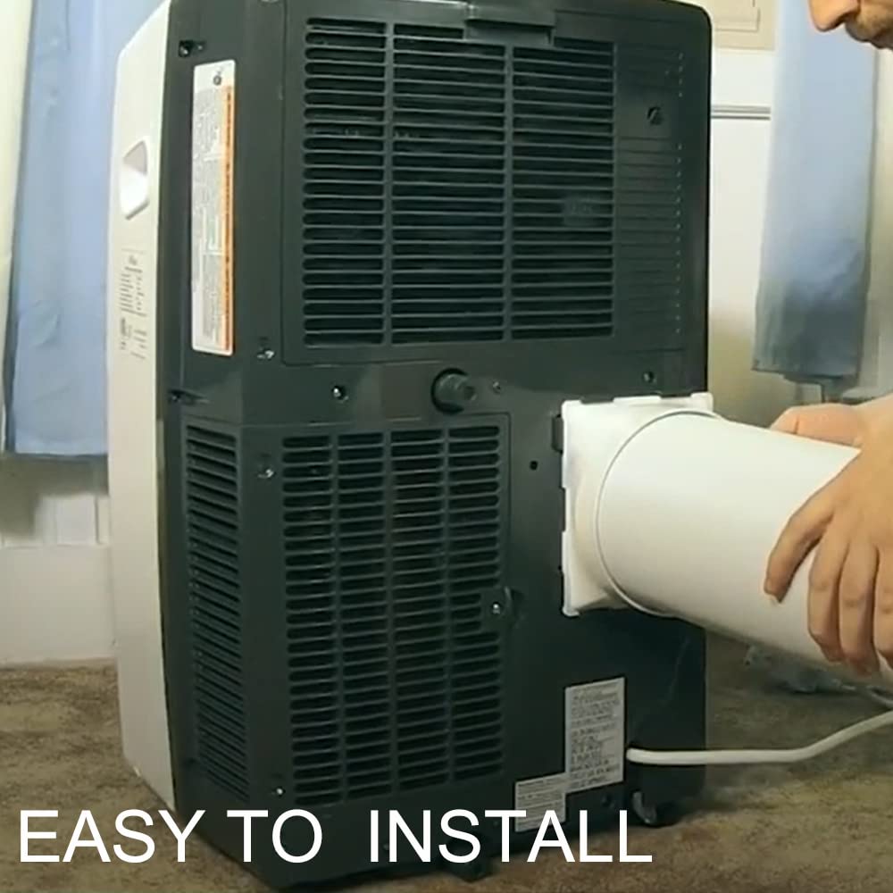 Nwestun 5.9 Inch Portable Air Conditioner Exhaust Hose Coupler Window Adapter A/C Connector, Portable Ac Hose Connector, Suit Fo