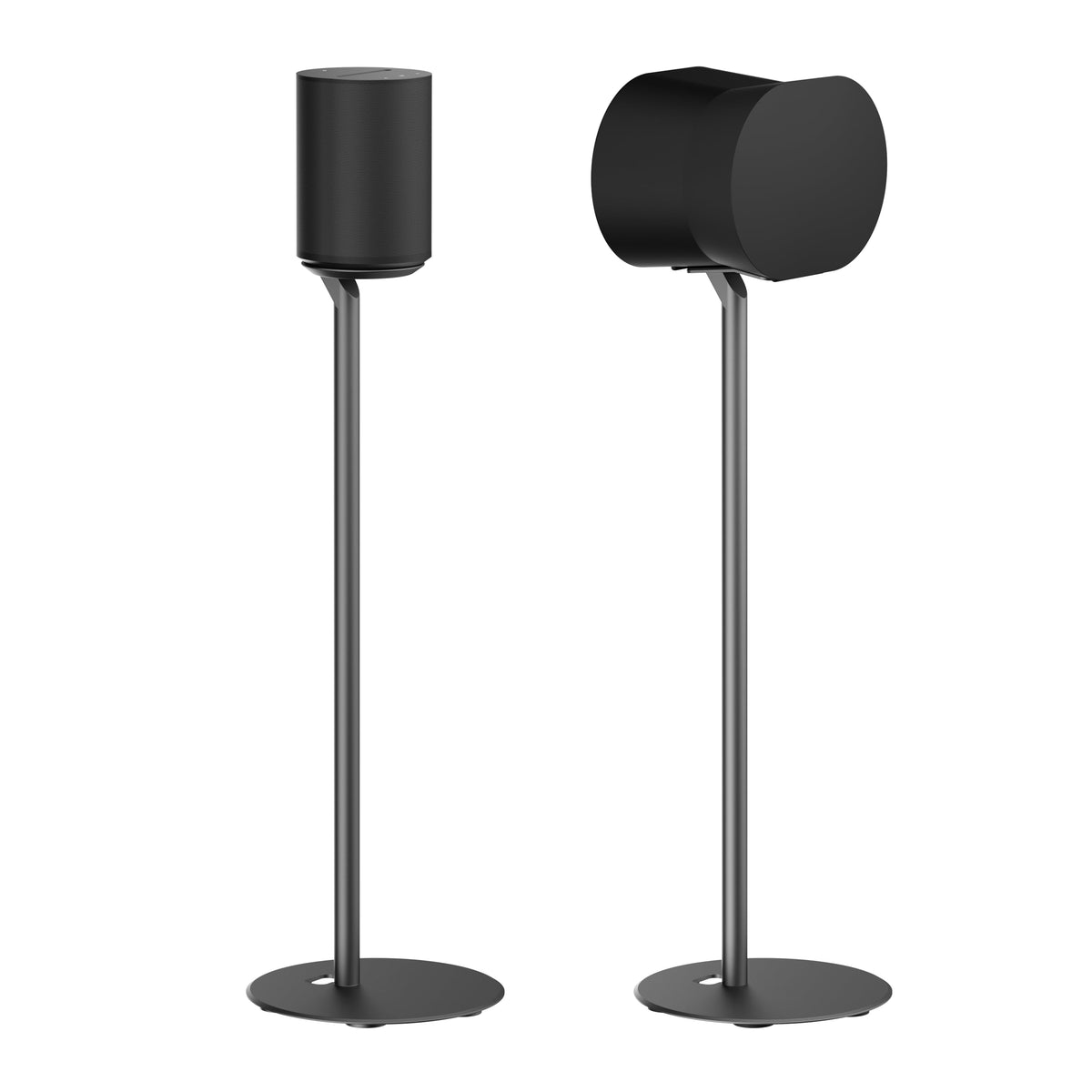 Ynvision.Design Fixed Height Floor Stand Compatible With Sonos Era 100 And Era 300   Black 2 Pack (Pair)