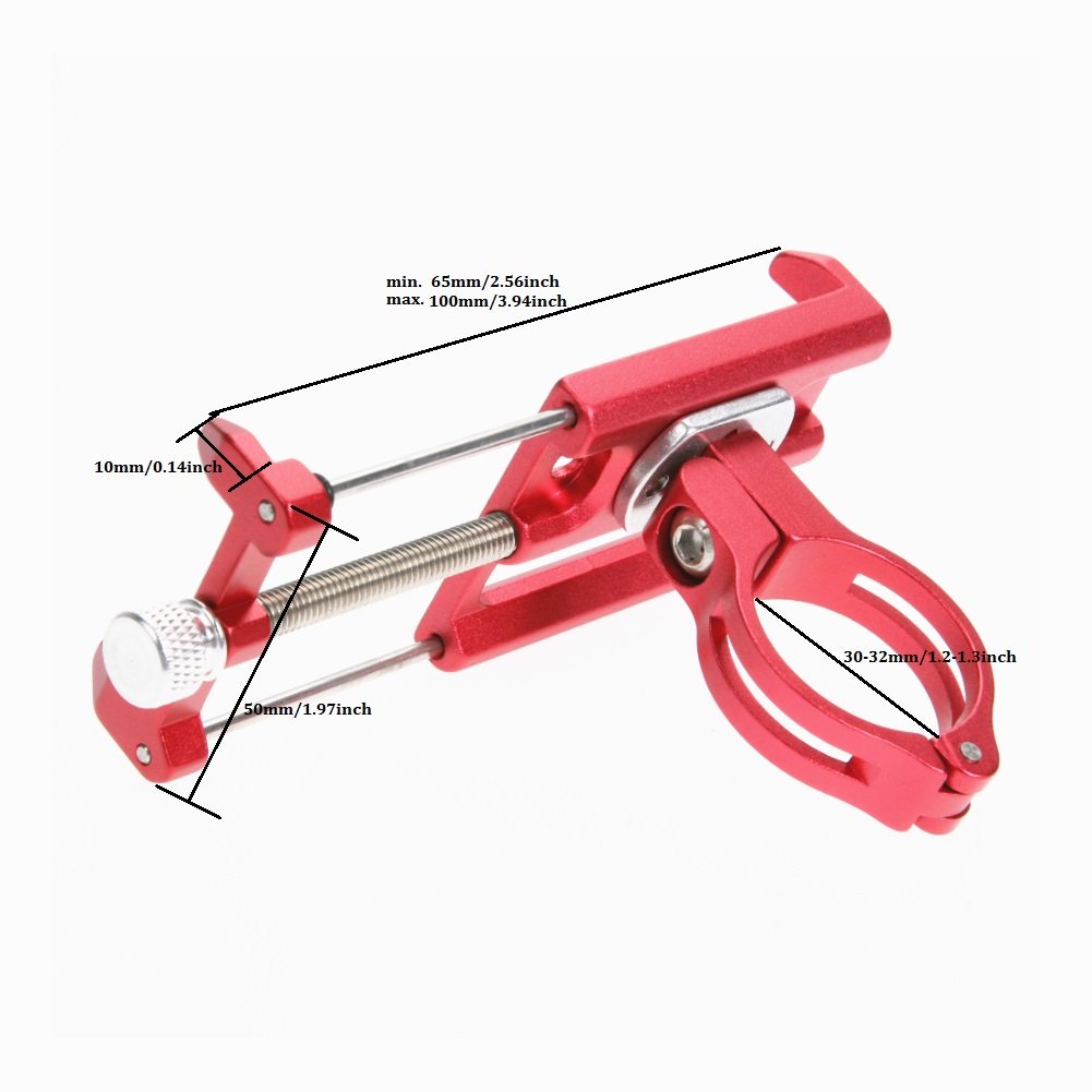Gub Mountian Bike Phone Mount   Aluminum Alloy Universal Adjustable Bike Mount Cell Phone Gps Mount Holder Rotating Cradle Clamp