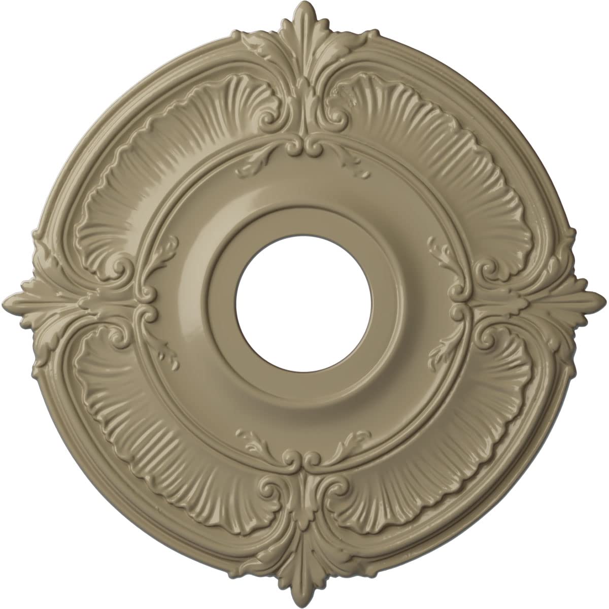 Ekena Millwork Cm18Atgdf Attica Ceiling Medallion, 18''Od X 4''Id X 5/8''P (Fits Canopies Up To 5''), Hand Painted Gobi Desert