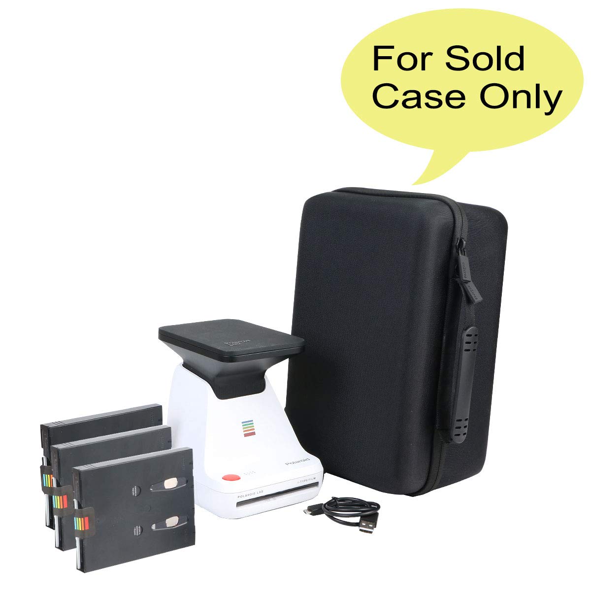 Co2Crea Hard Travel Case Replacement For Polaroid Originals Lab Digital To Analog Polaroid Photo Printer 9019 (Black Case)