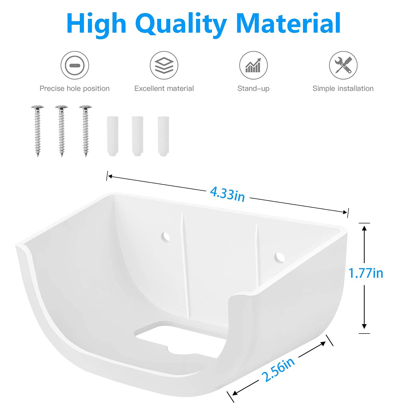 Wall Mount For Eero 6, Screwless Vhb Holder For Mounting Eero 6 Dual Band Mesh Wi Fi 6 Without Drilling (Strongly Adhesive, 2 Pa