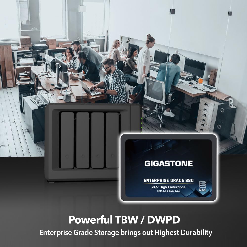 Gigastone Enterprise Ssd 2Tb Nas Ssd Drive Cache (4 Pack) 24/7 Durable Tlc High Endurance Business Server Data Center Raid Netwo