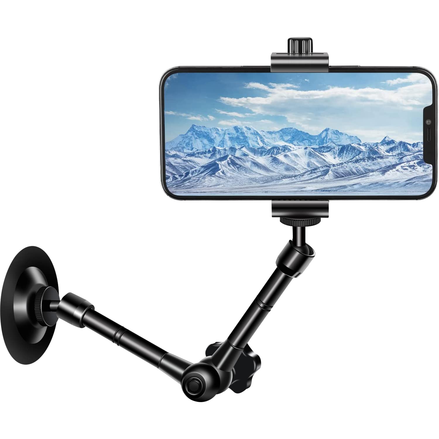 Uyodm Phone Wall Mount Holder Bracket Magic Arm And Clamp, Compatible With Iphone/Samsung Galaxy/Nexus/Htc/Lg Most Smart Phones