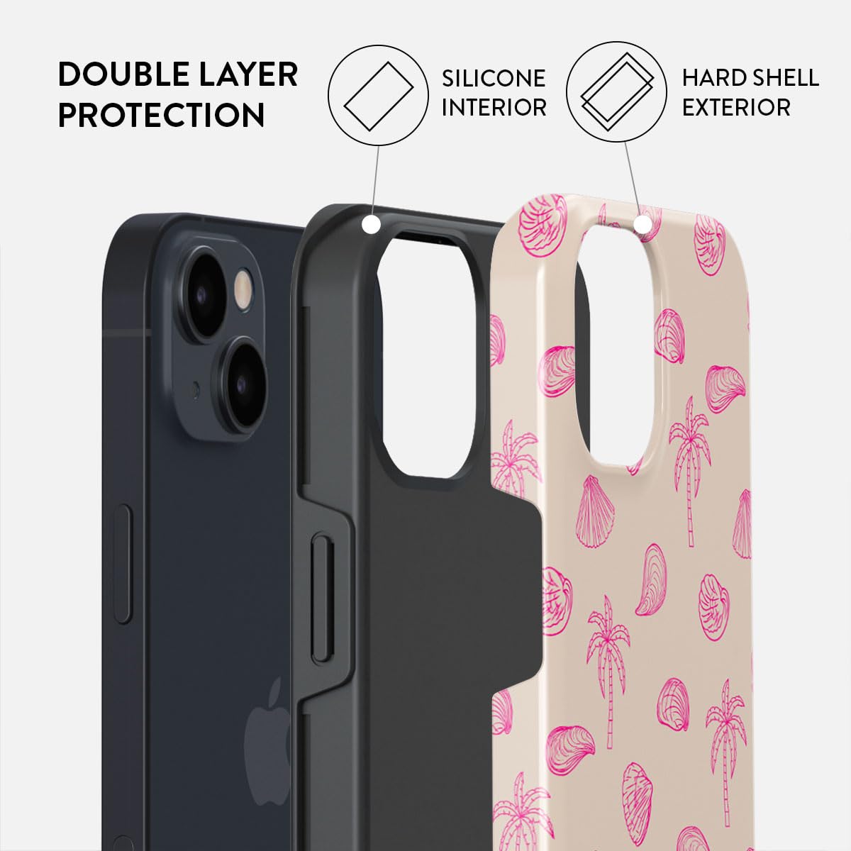 Burga Case For Iphone 15   Max Protective, Cute, Aesthetic, Trendy, Pattern Phone Cover, Fall Collection   Fits Apple Iphone 15