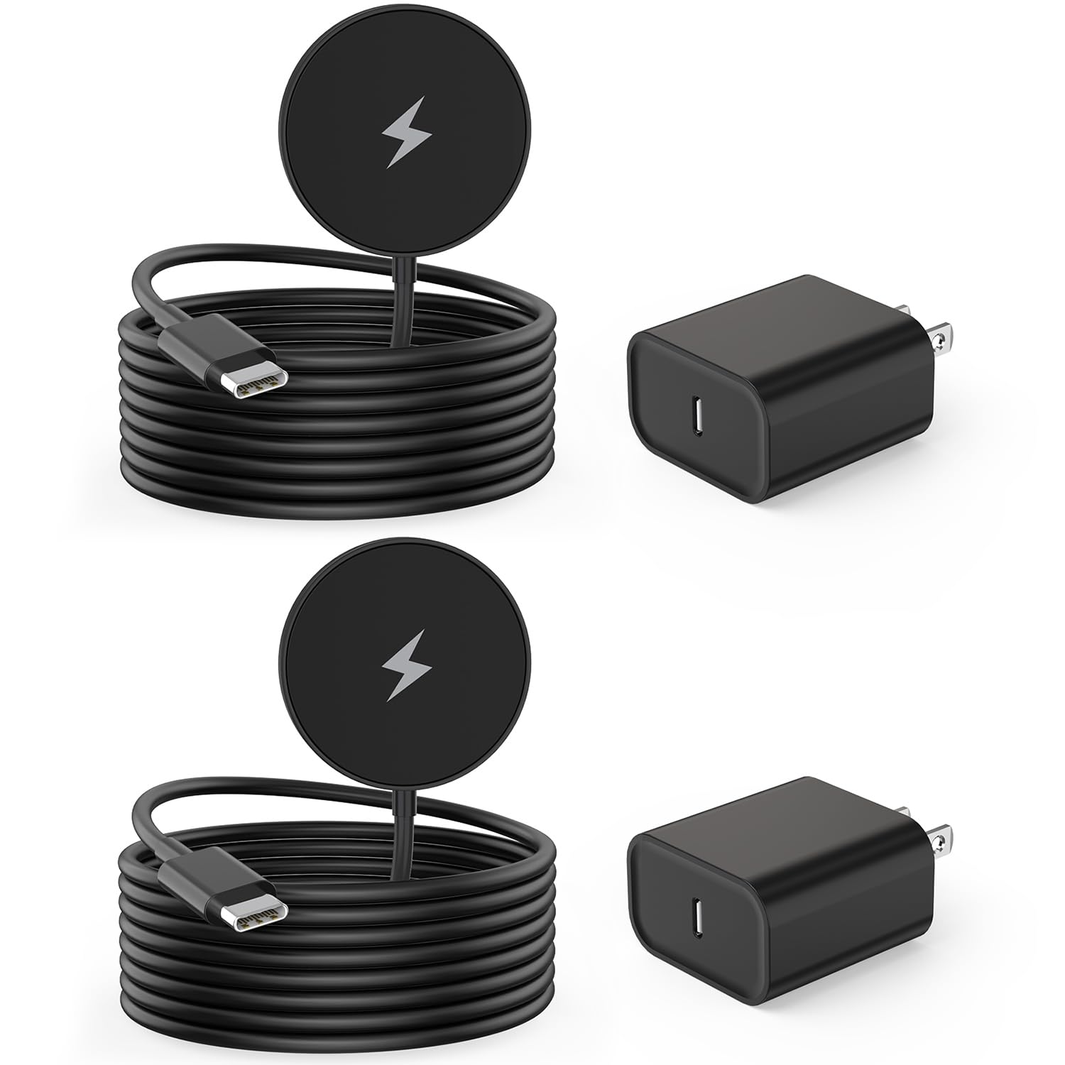 Magnetic Wireless Charger Fast Charger For Iphone 16 15 Pro Max, 2Pack Long 6Ft 15W Apple Magnetic Charge Usb C I Phone Charge F