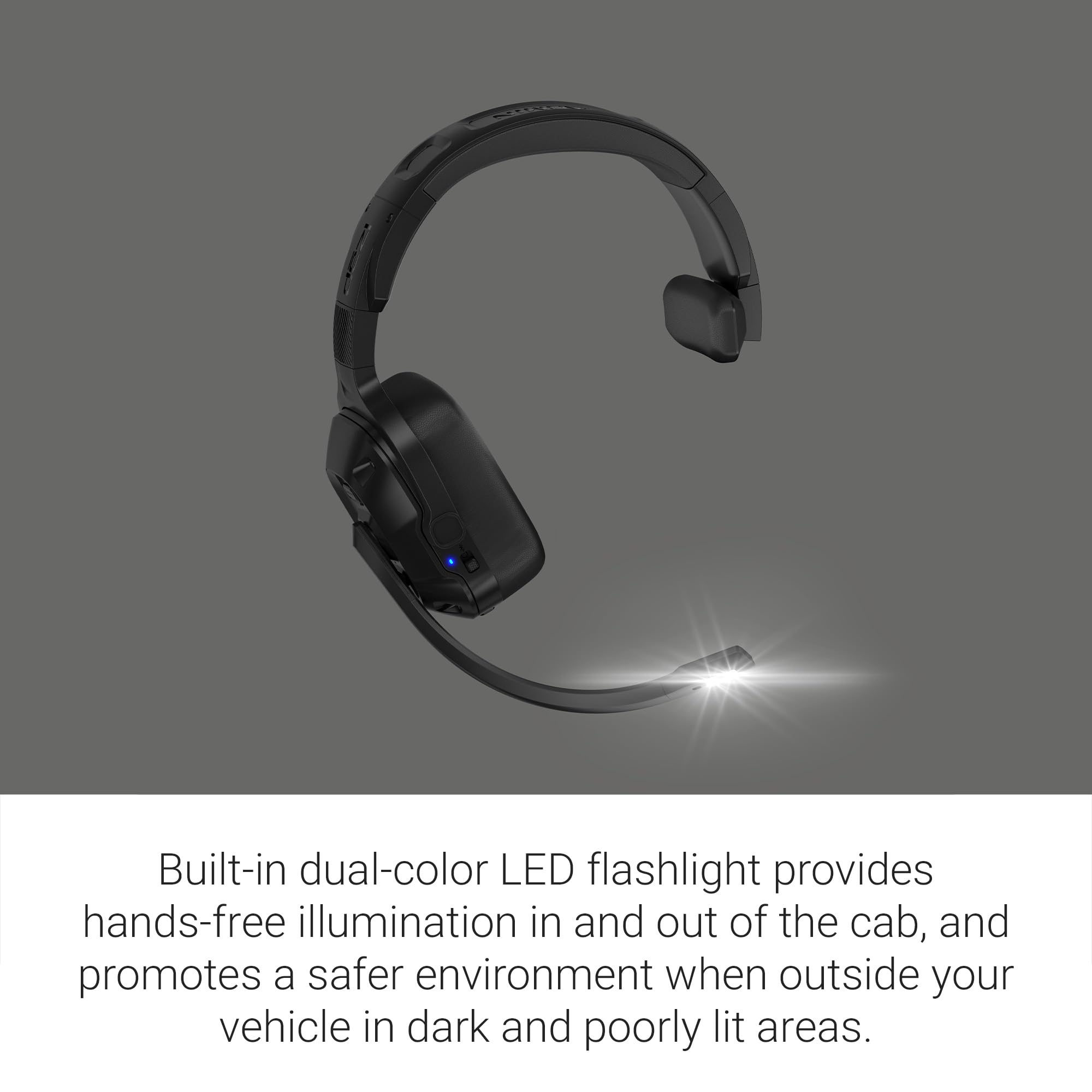 Garmin Dezl Headset 110, Premium Trucking Headset, Active Noise Cancellation, Long Battery Life, 60 Hours Of Talk Time, Built-In