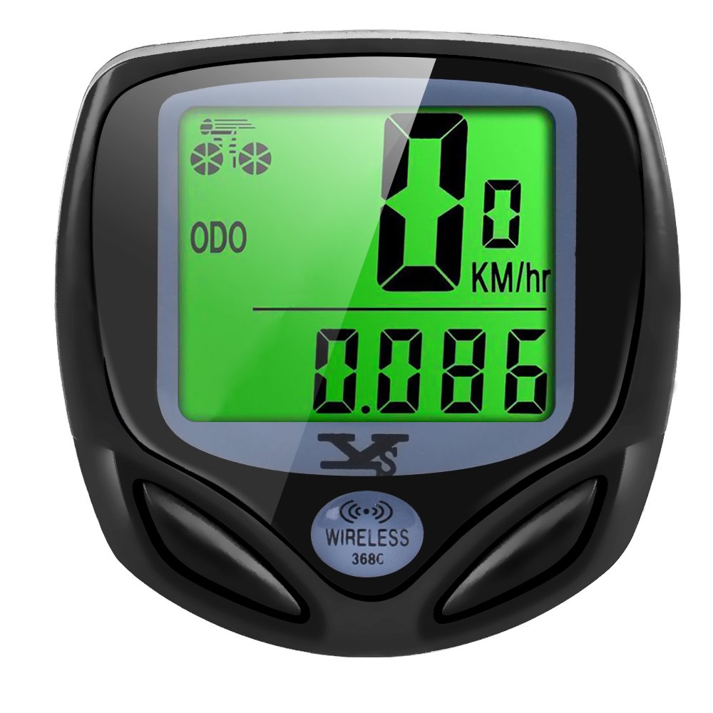 YS SY Bicycle Speedometer and Odometer Wireless Waterproof Cycle Bike Computer with LCD Display & Multi-Functions