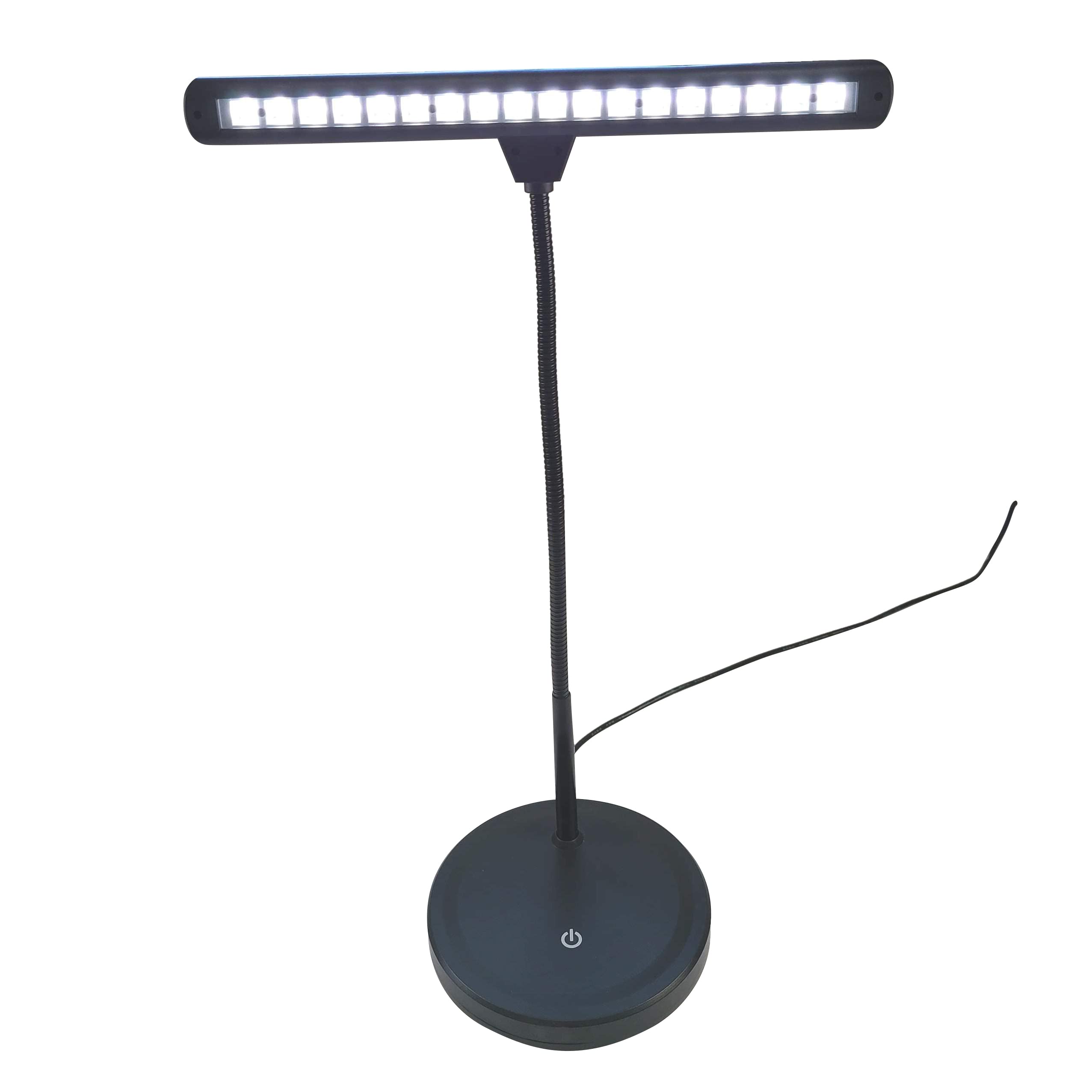 Extra Wide Piano Music Lamp- 18 Led Light For Piano, Desk, Reading, Crafting, Includes Wall Plug Adapter