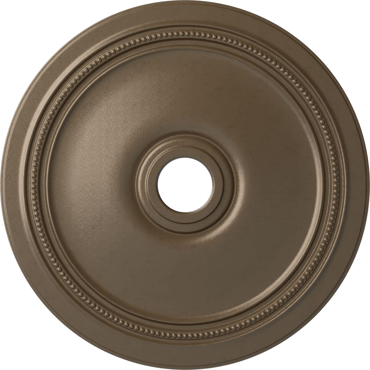 Ekena Millwork CM24DIWSS Diane Ceiling Medallion, 24OD x 3 5/8ID x 1 1/4P (Fits Canopies up to 6 1/4), Hand-Painted Warm Silver