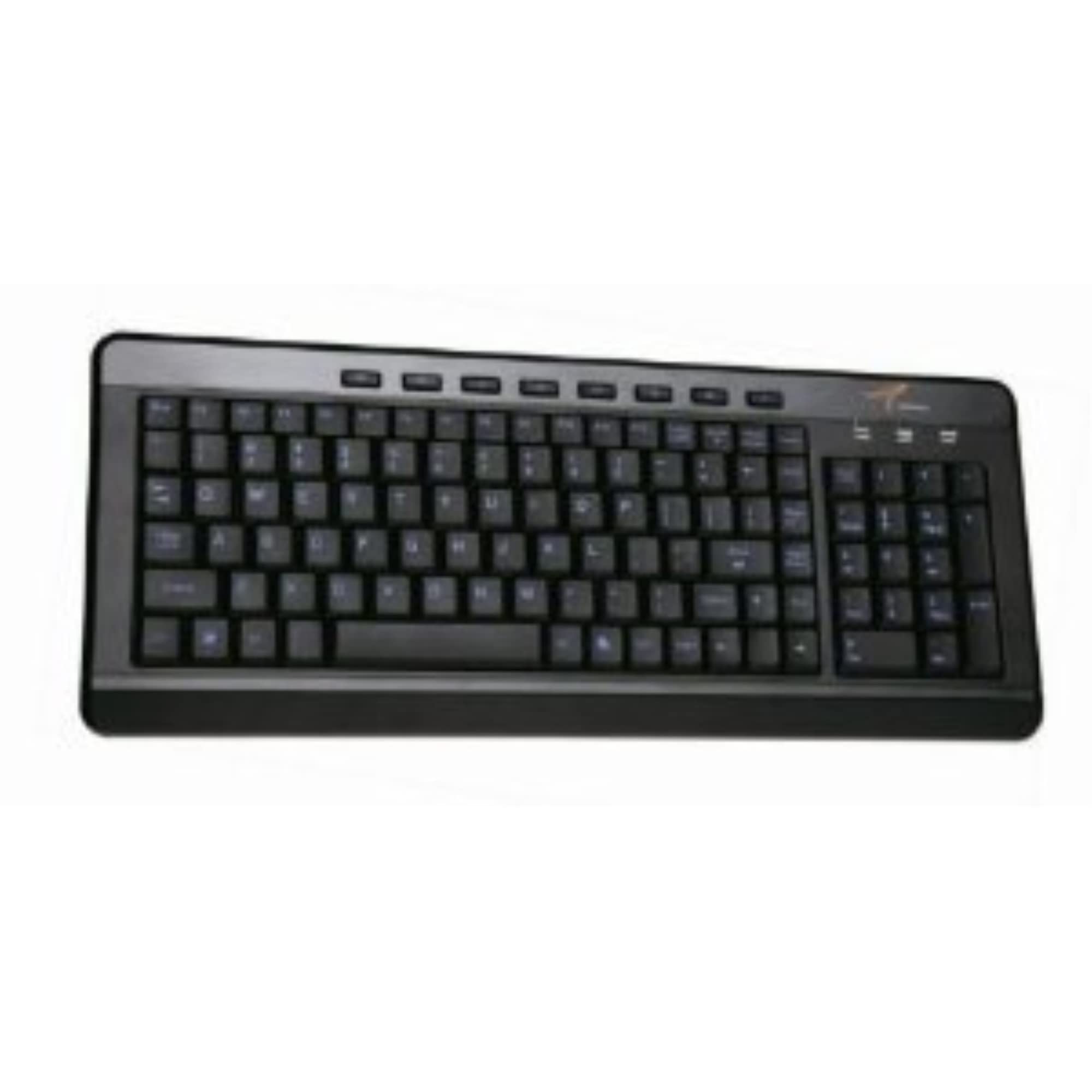 Imbaprice Usb Backlit Blue Led Multimedia Keyboard, Piano Black (Imba Sbl Bkb)