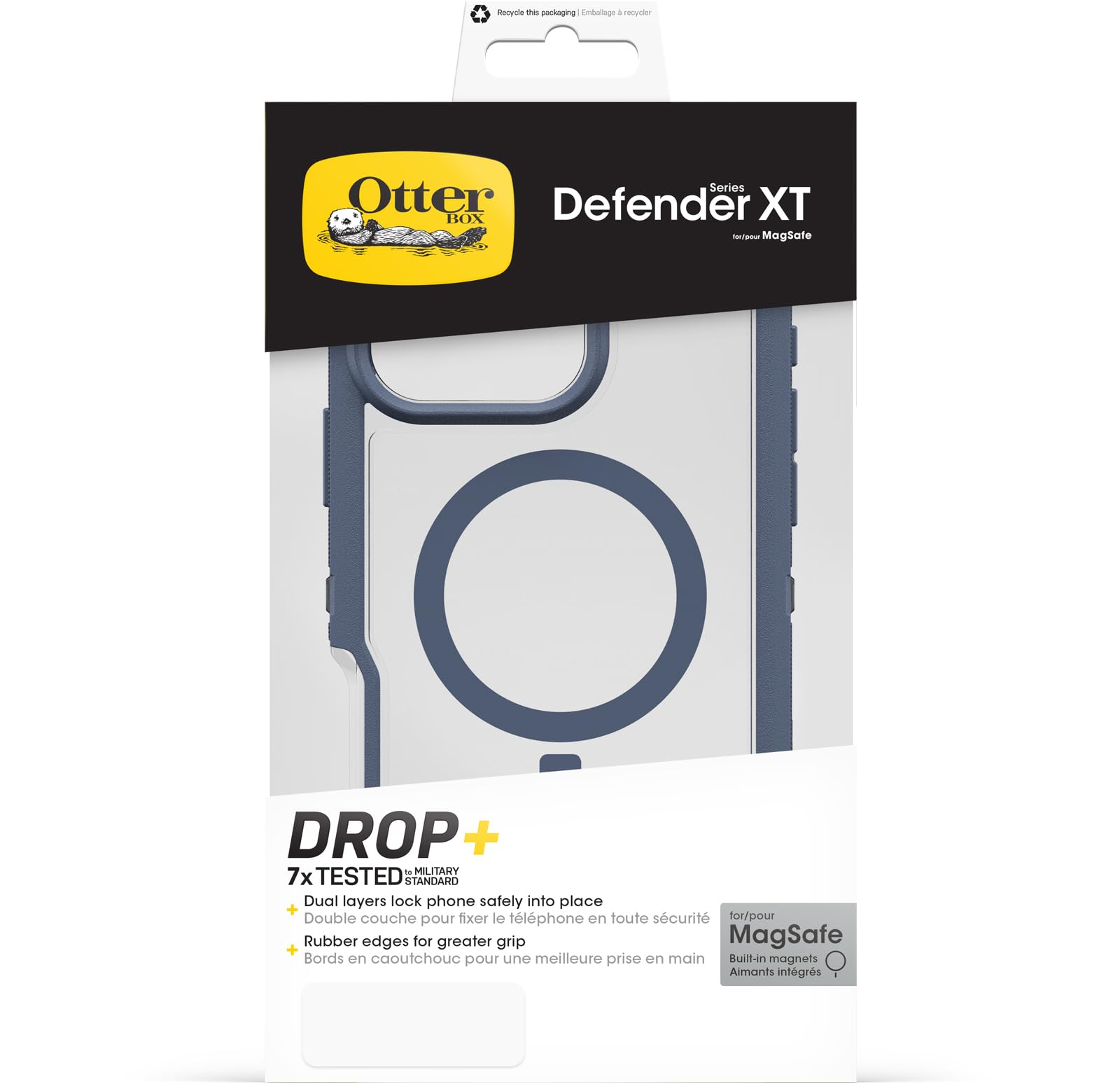 Otterbox Iphone 16 Pro Max Defender Series Xt Clear Case   Baby Blue Clear