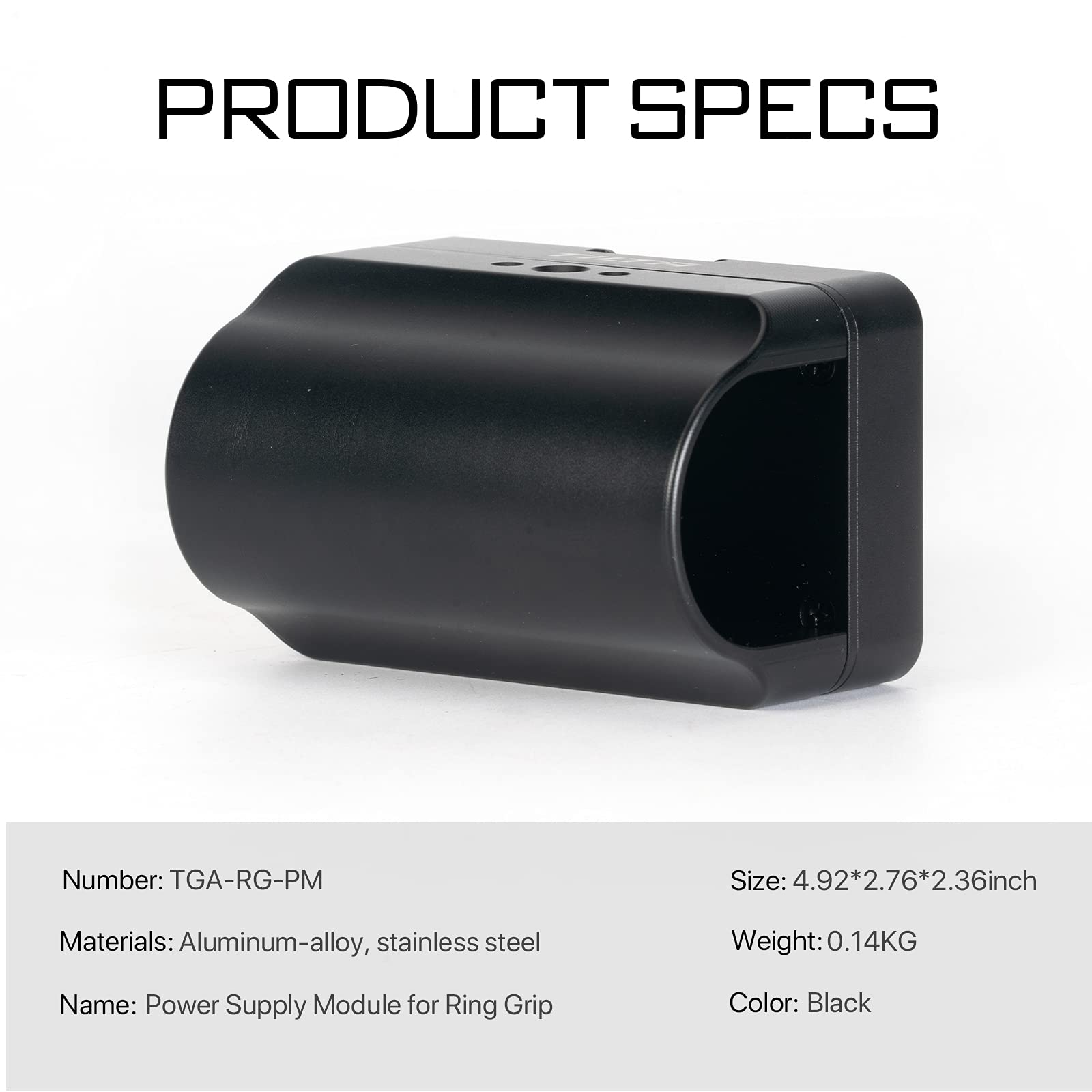 Tilta V Mount Battery Plate For Basic & Advanced Ring Grip | Compatible With Dji Rs2/ Rs3 Pro (Not Rs3) | Longer Battery Life | Aluminum And Steel Build | Tga Rg V (Power Supply Module)